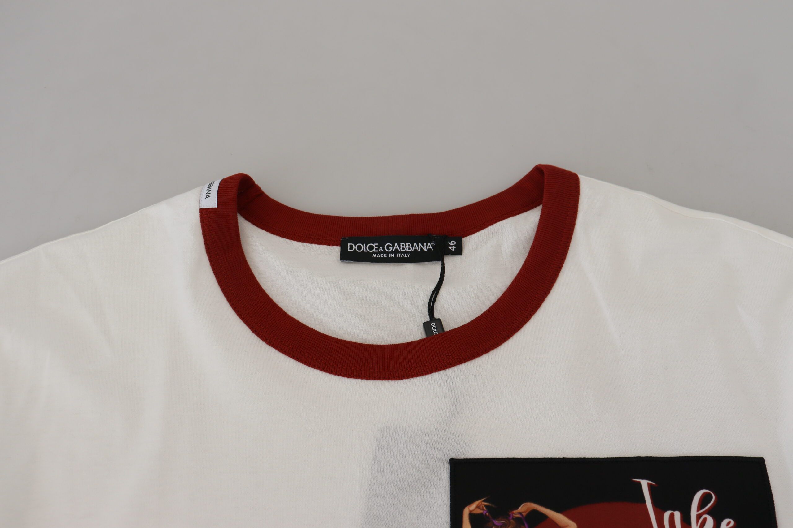 Cotton Logo Print Crewneck Men's T-shirt - Dolce & Gabbana - Modalova