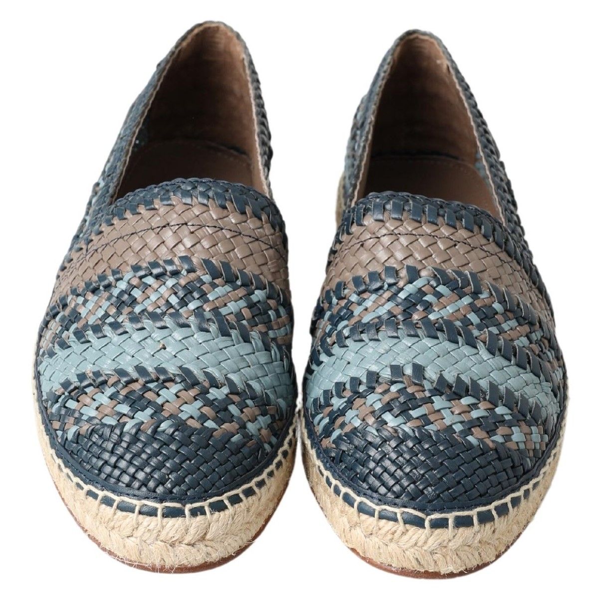 Gray Leather Buffalo Espadrille Men's Shoes - Dolce & Gabbana - Modalova