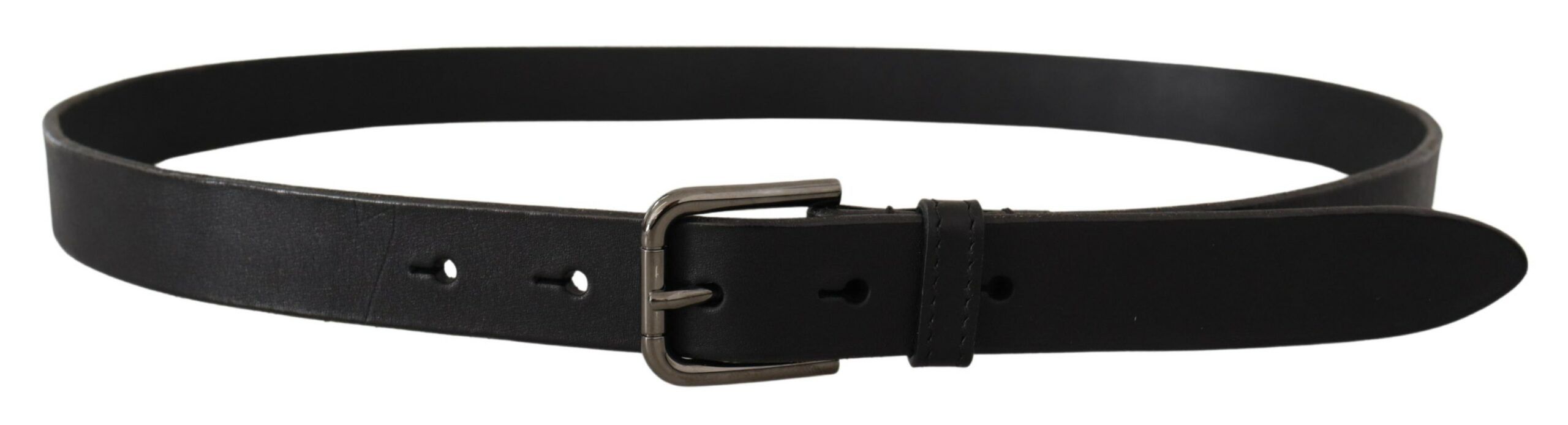Calf Leather Logo Engraved Metal Buckle Men's Belt - Dolce & Gabbana - Modalova