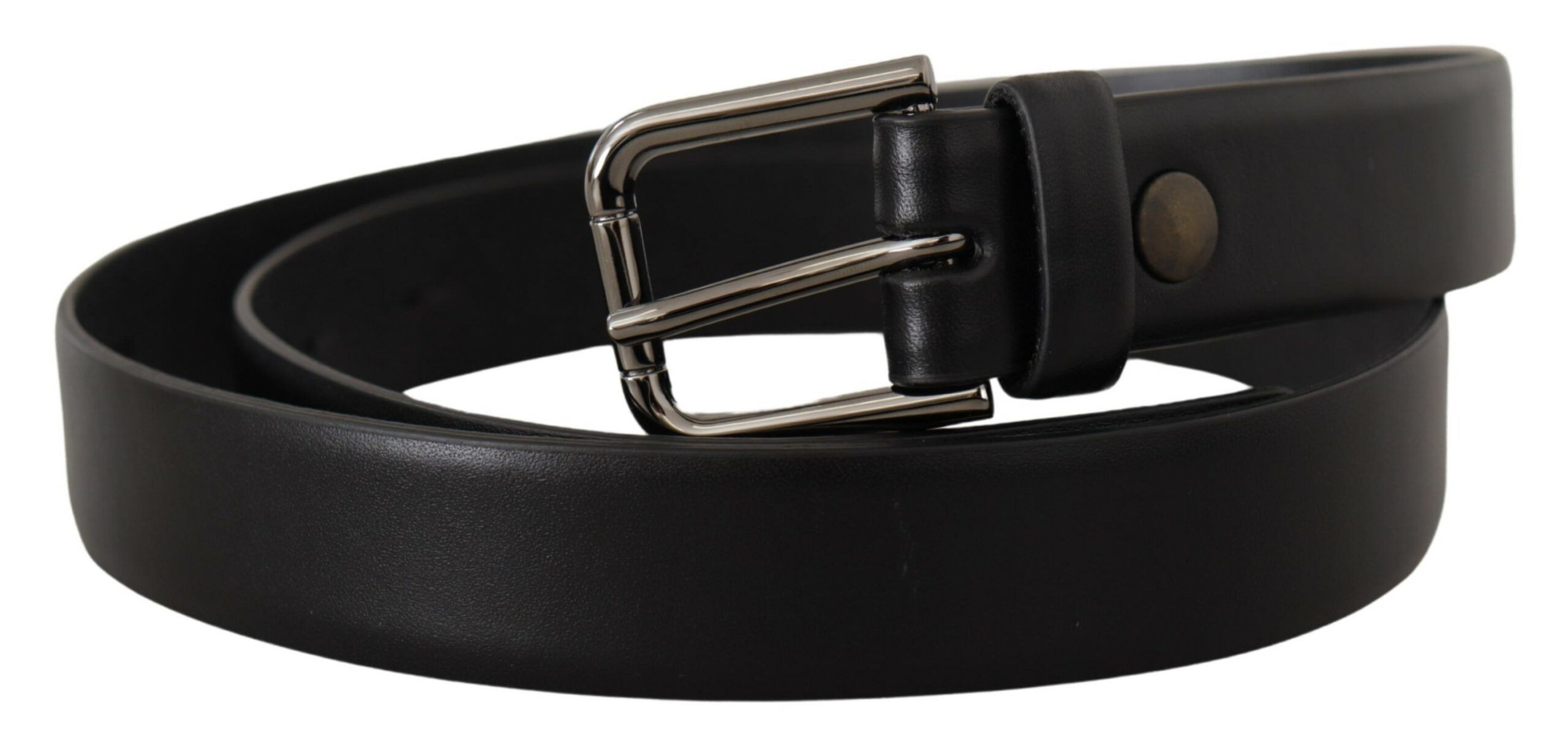 Calf Leather Classic Logo Metal Buckle Men's Belt - Dolce & Gabbana - Modalova
