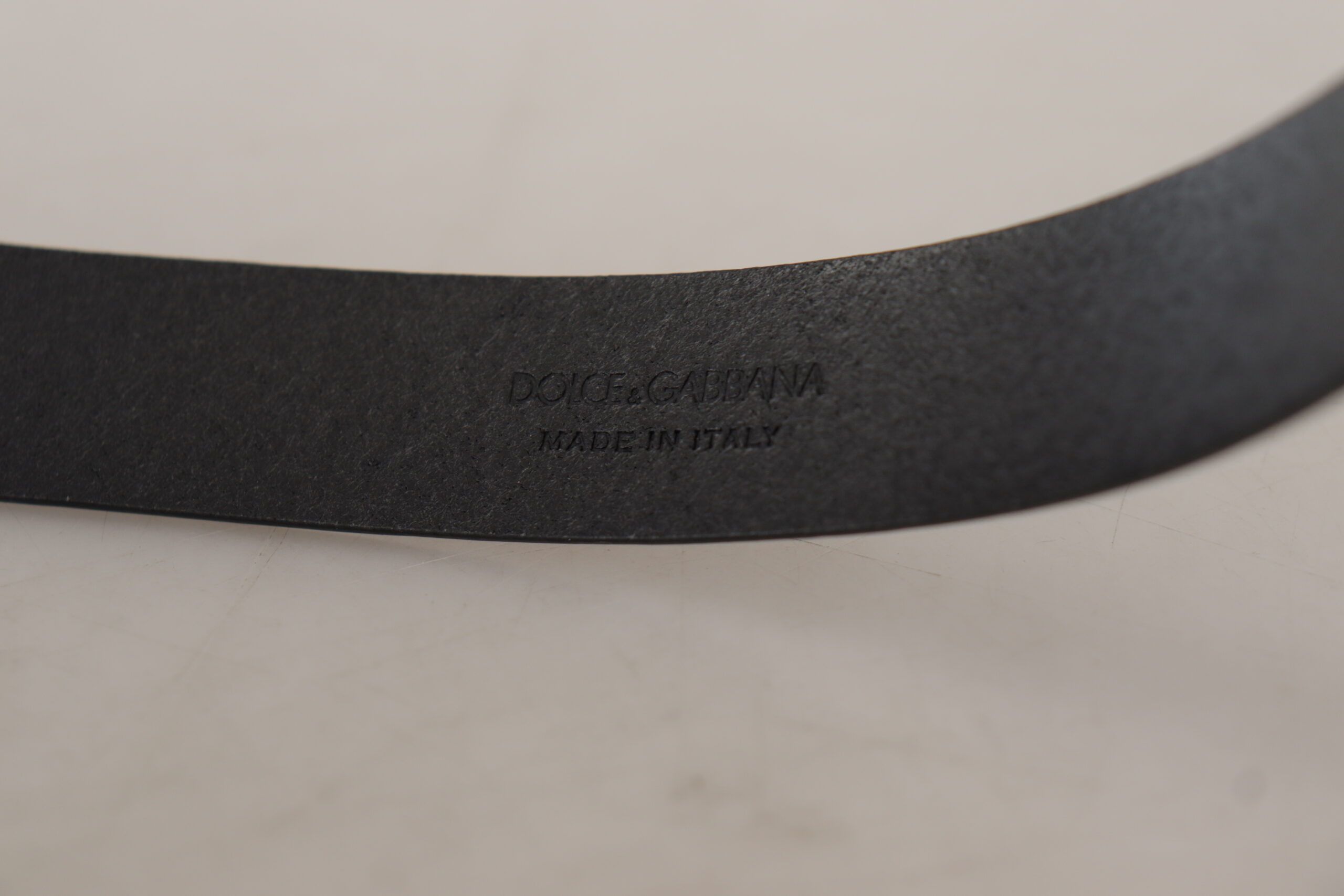 Calf Leather Classic Logo Metal Buckle Men's Belt - Dolce & Gabbana - Modalova