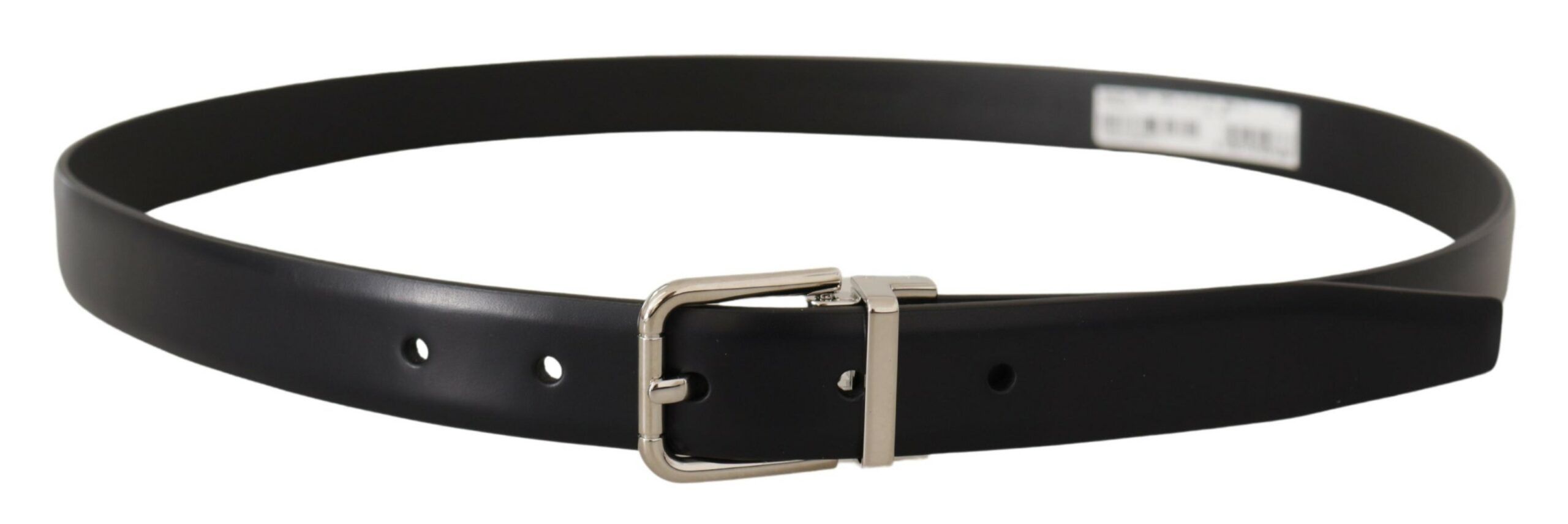 Calf Leather Silver Metal Logo Buckle Men's Belt (Pre-Owned) - Dolce & Gabbana - Modalova