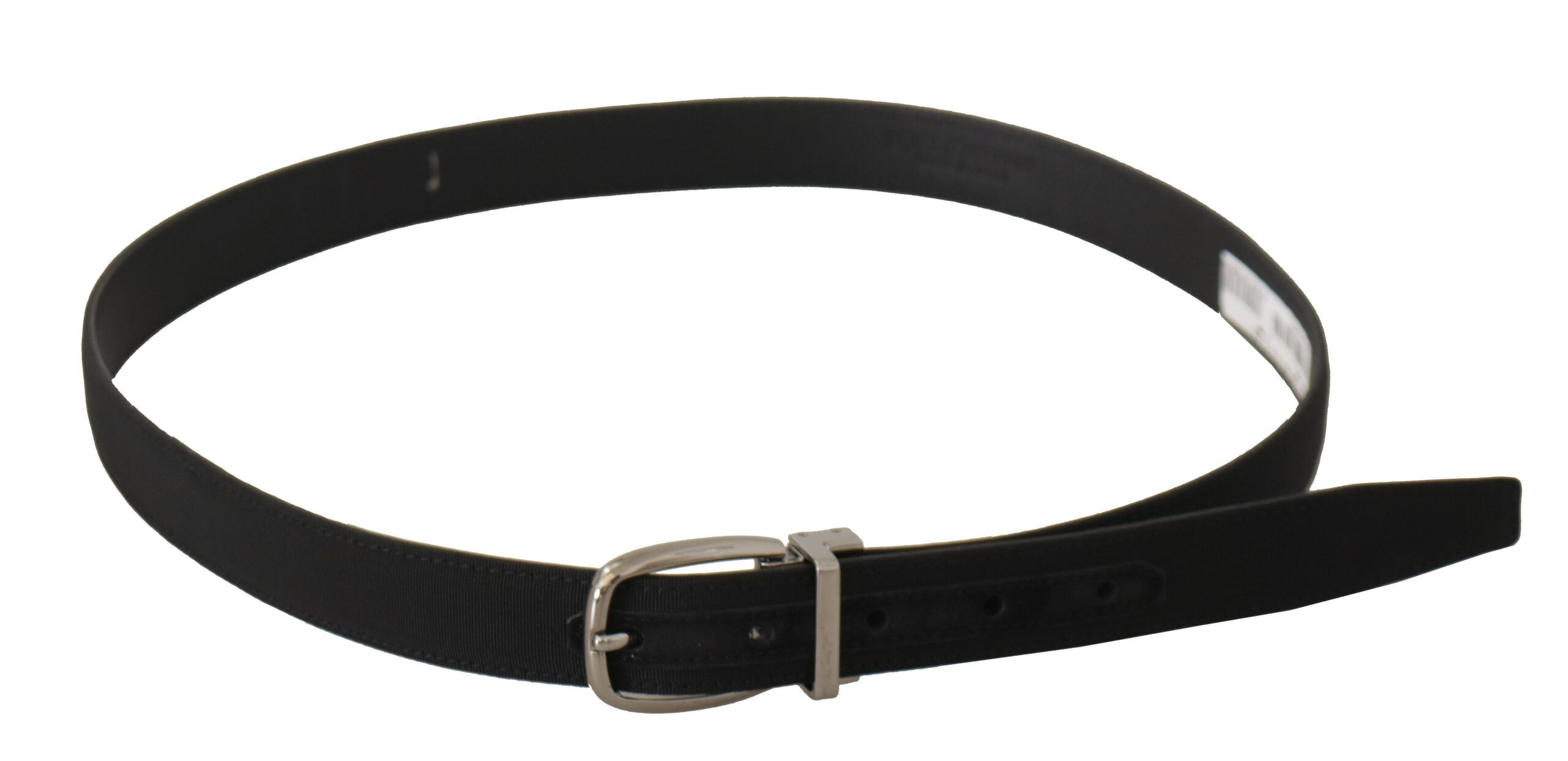Calf Canvas Silver Tone Logo Metal Men's Belt - Dolce & Gabbana - Modalova