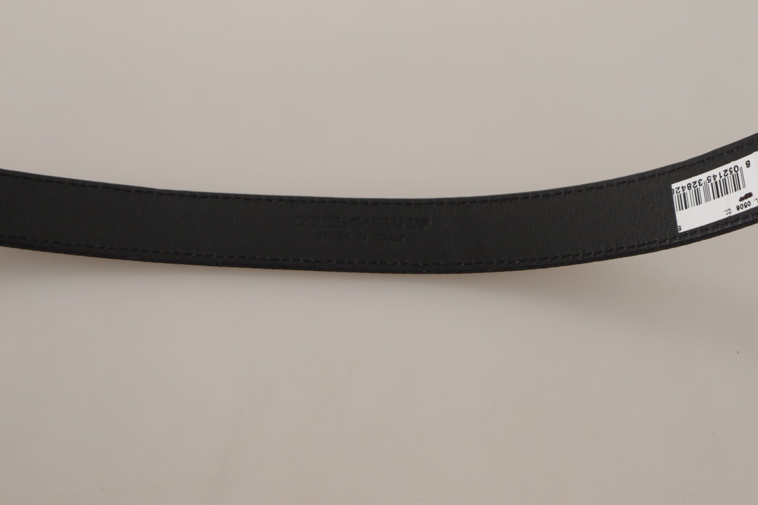 Calf Canvas Silver Tone Logo Metal Men's Belt - Dolce & Gabbana - Modalova