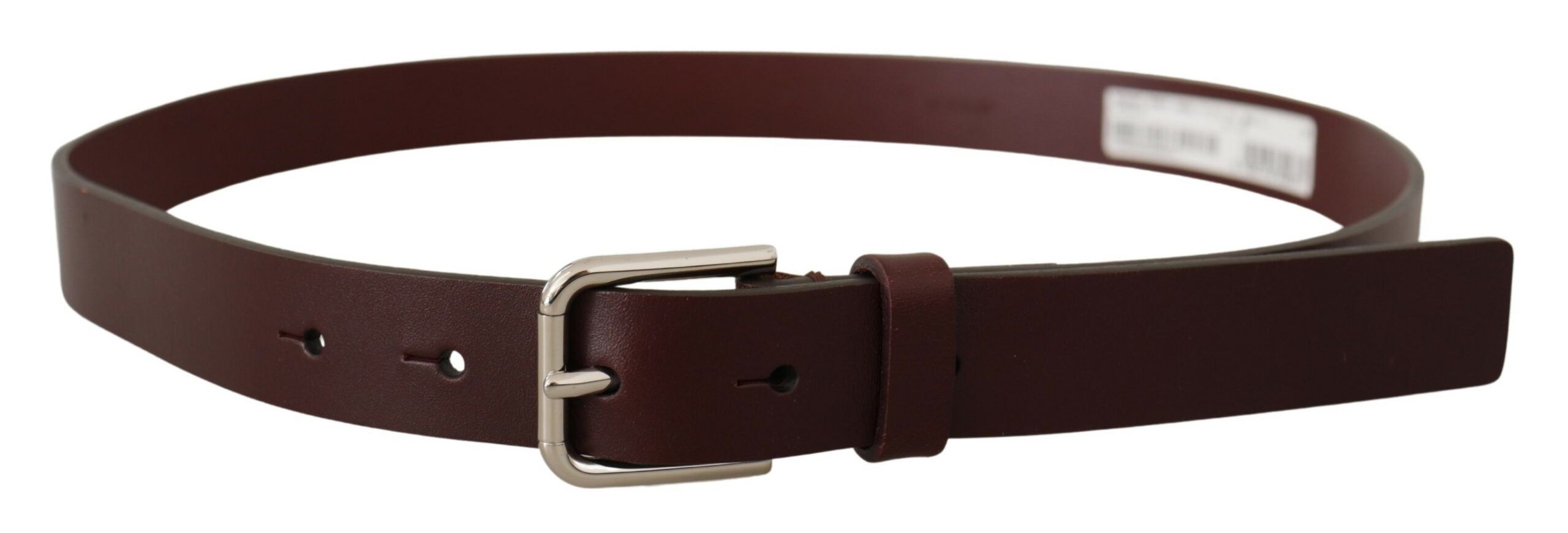 Calf Leather Silver Tone Metal Buckle Men's Belt - Dolce & Gabbana - Modalova