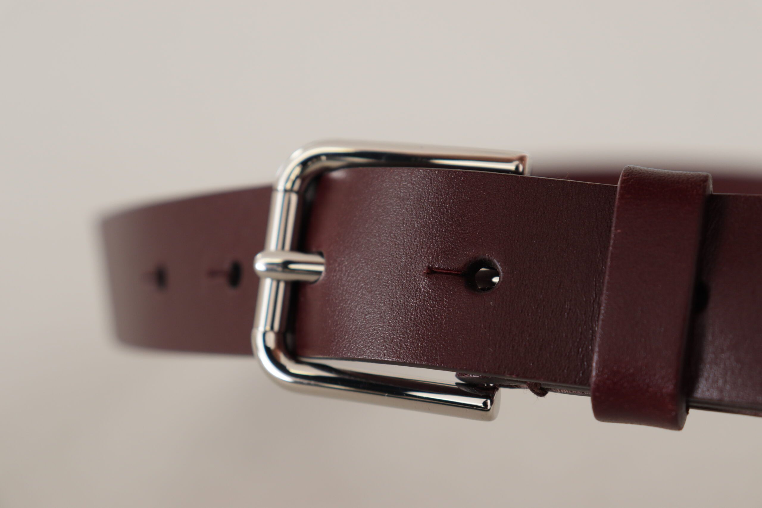 Calf Leather Silver Tone Metal Buckle Men's Belt - Dolce & Gabbana - Modalova