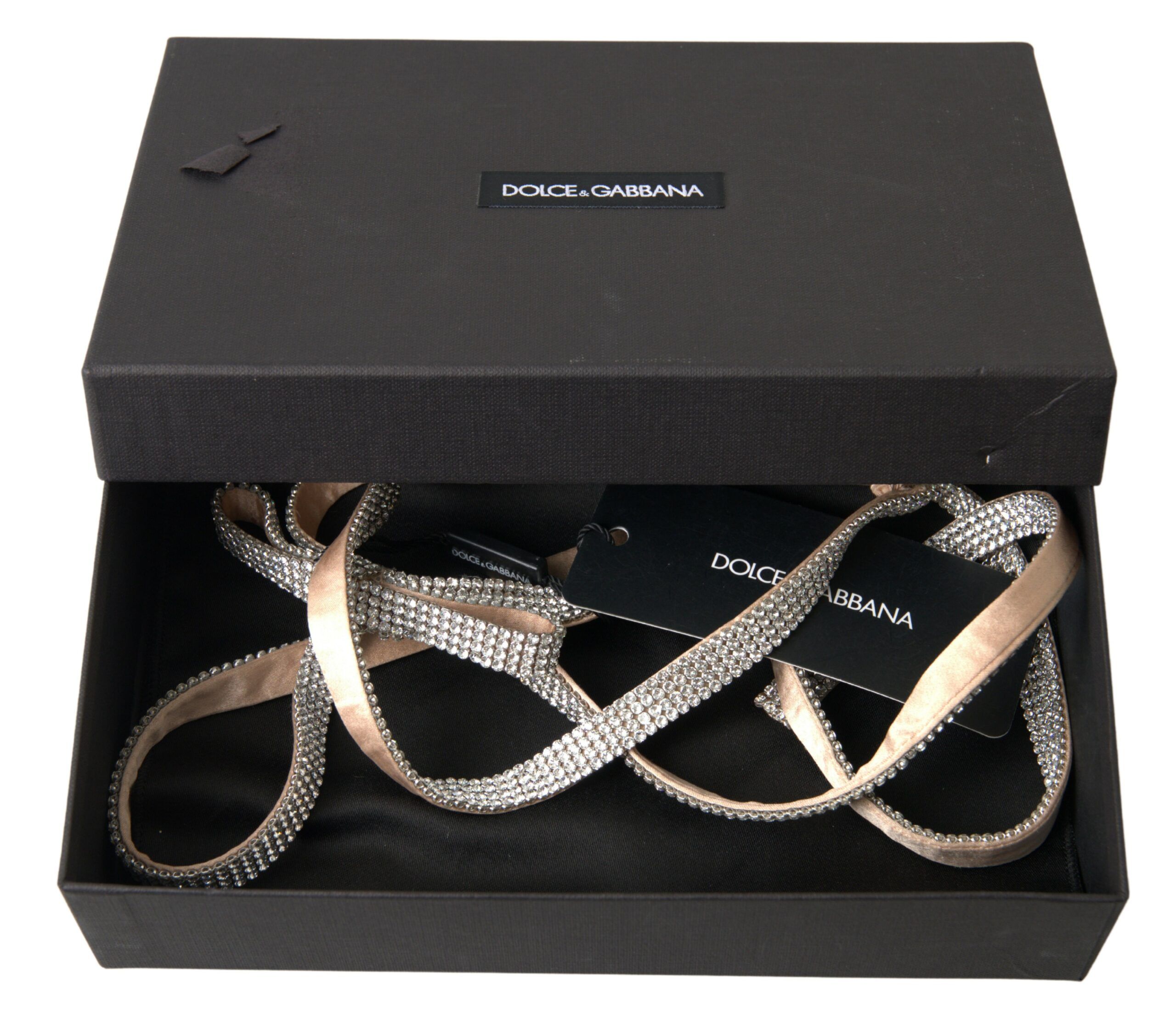Silk Clear Crystal Bow Waist Women's Belt - Dolce & Gabbana - Modalova