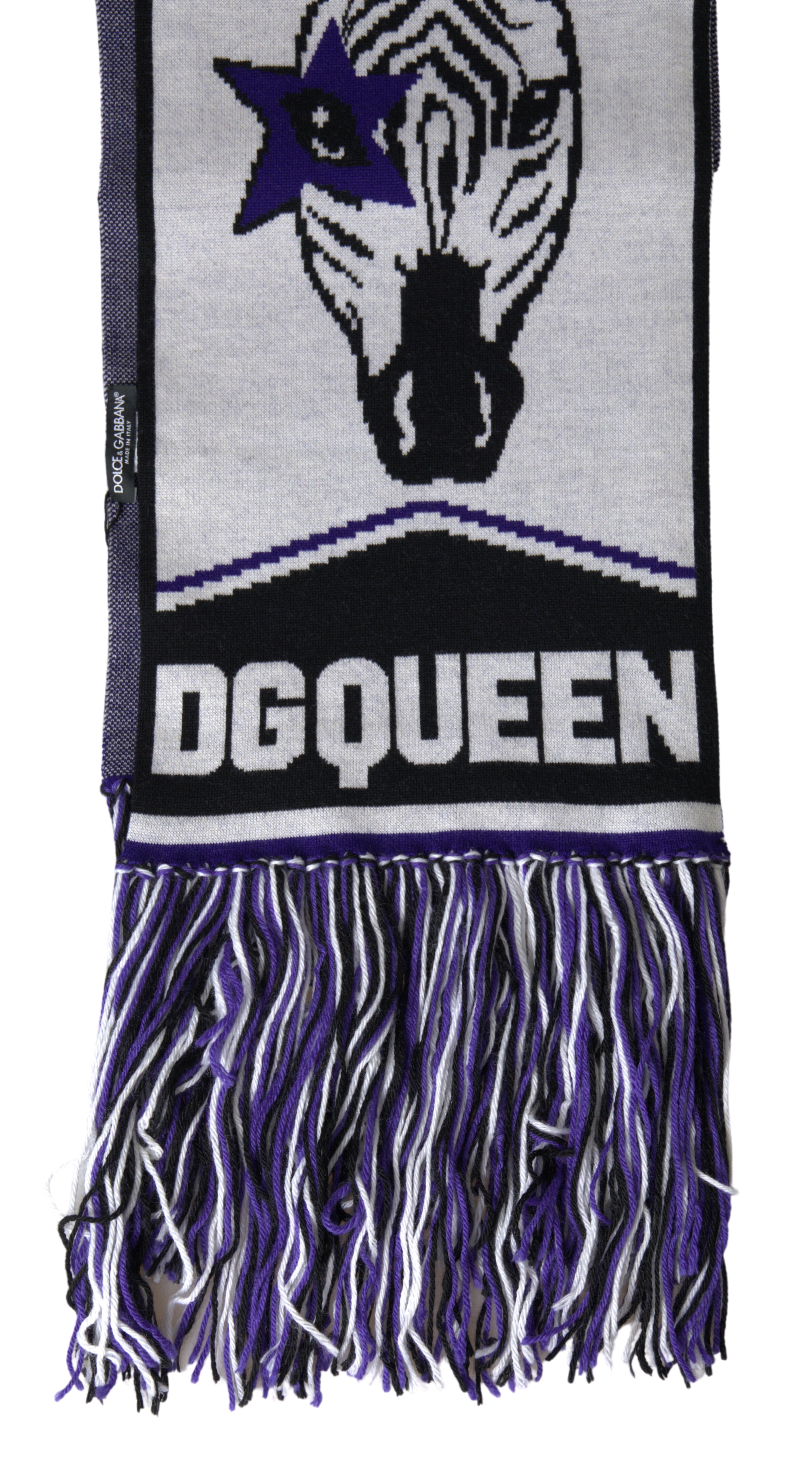 Wool DG Queen Wrap Fringe Women's Scarf - Dolce & Gabbana - Modalova