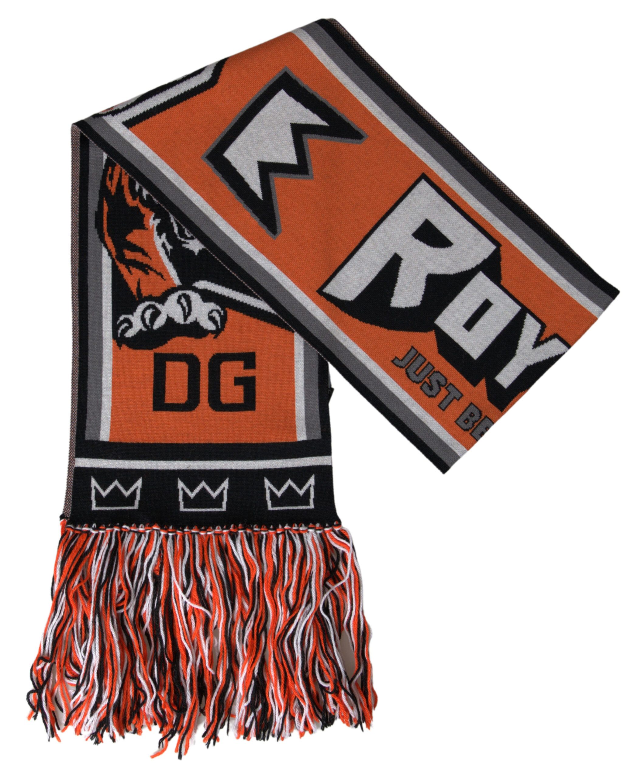 Wool DG Royals Wrap Fringe Women's Scarf - Dolce & Gabbana - Modalova