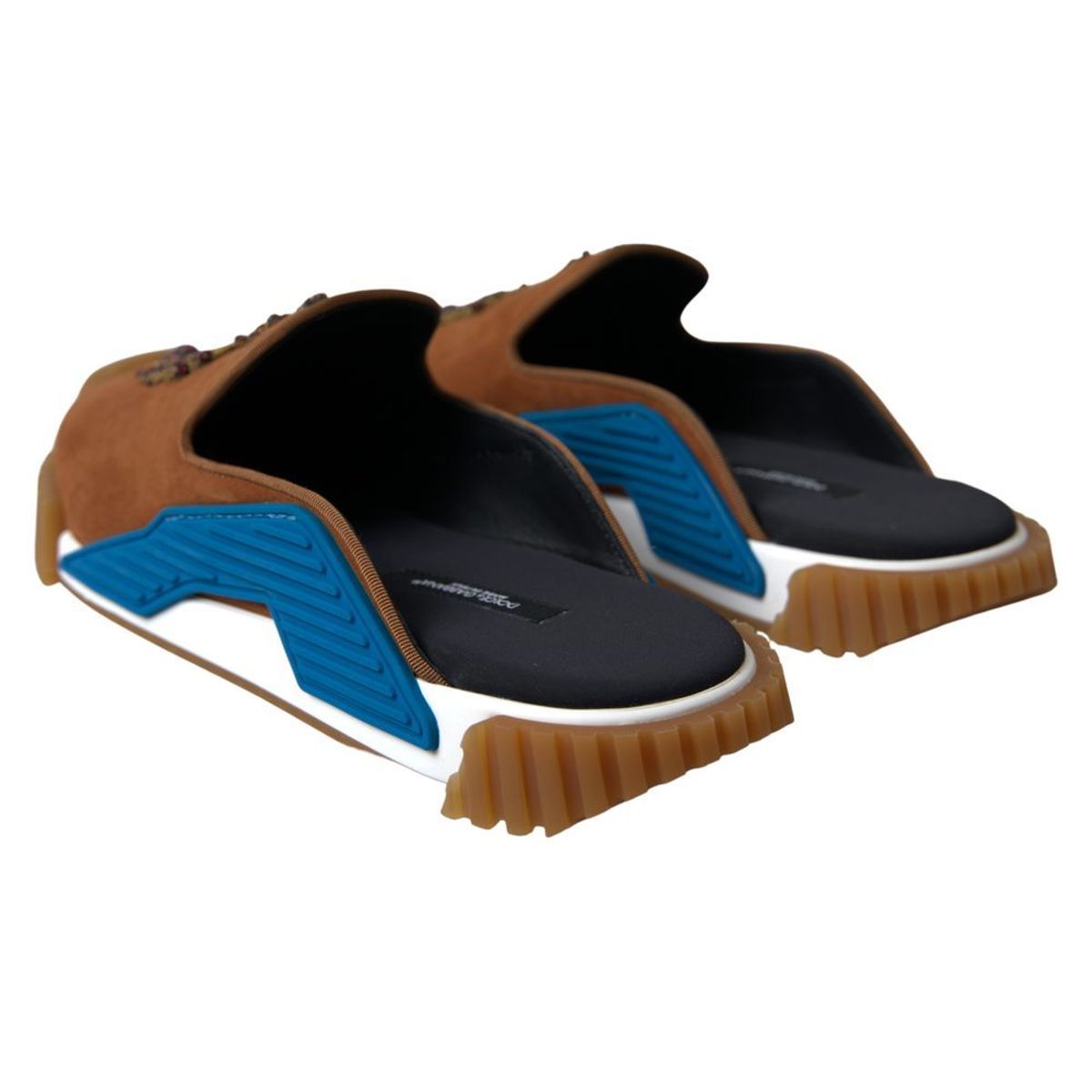 Suede Crown Logo NS1 Slides Men's Sandals - Dolce & Gabbana - Modalova