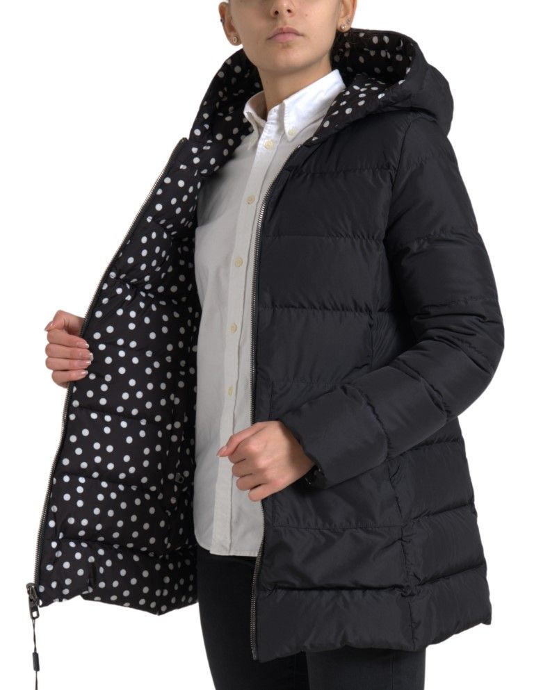 Polyester Hooded Reversible Women's Jacket - Dolce & Gabbana - Modalova