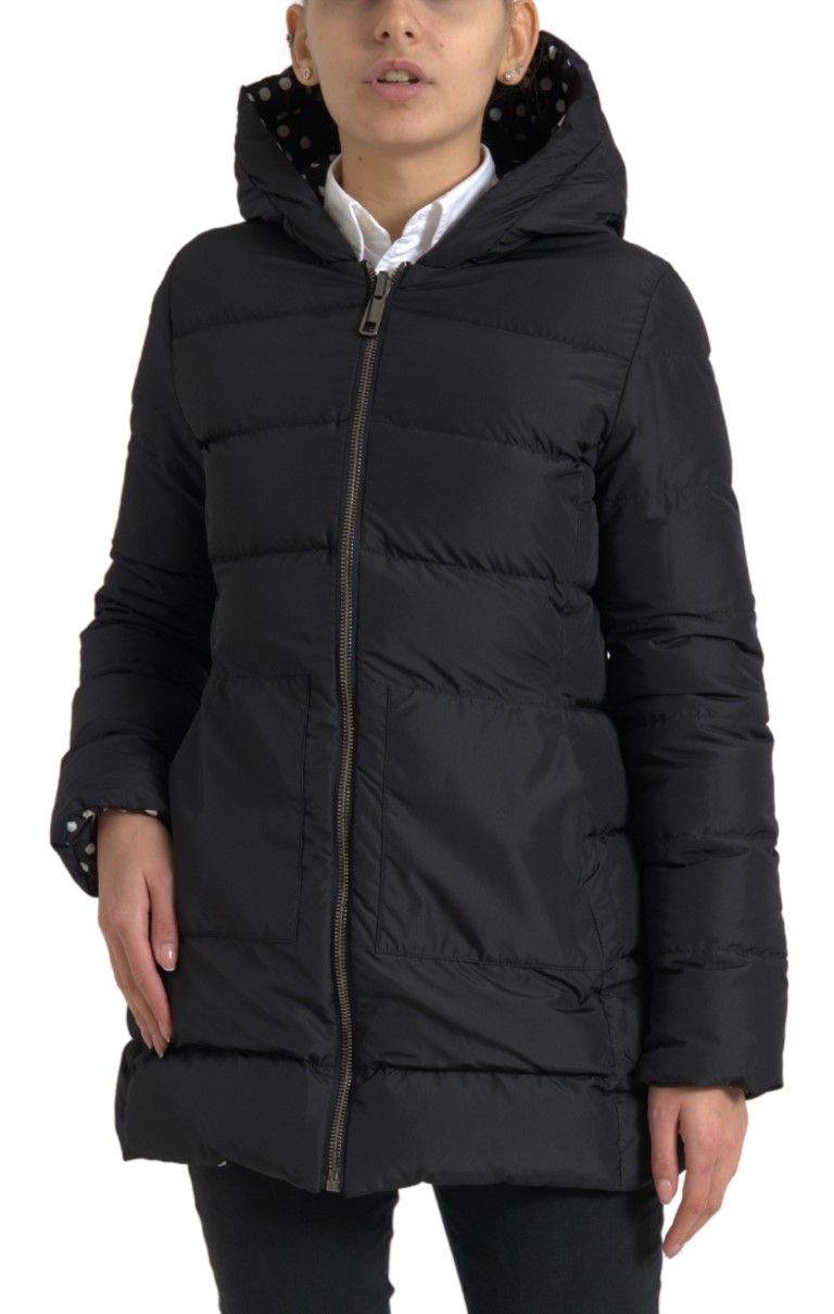 Polyester Hooded Reversible Women's Jacket - Dolce & Gabbana - Modalova