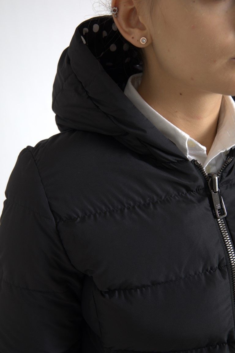 Polyester Hooded Reversible Women's Jacket - Dolce & Gabbana - Modalova