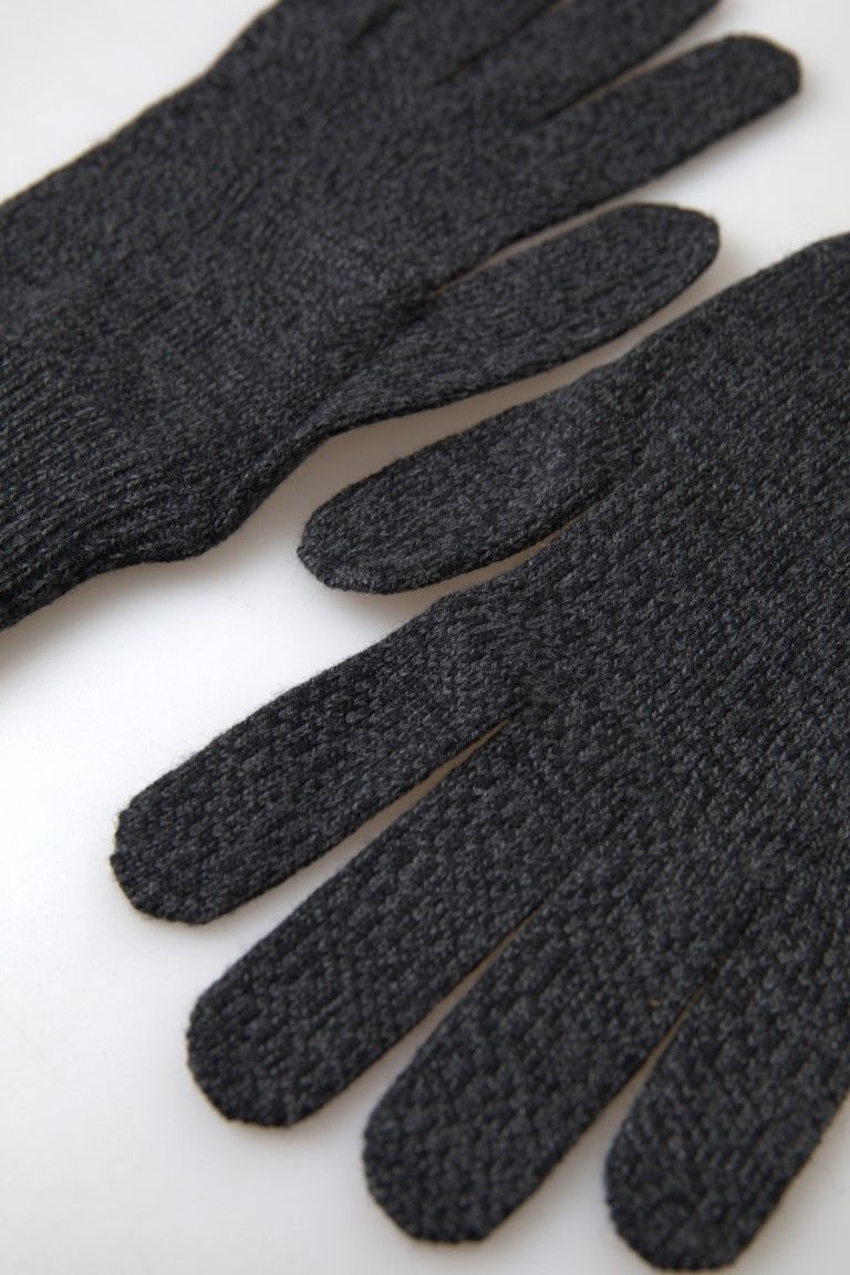 Virgin Wool Knit Hands Mitten Men Men's Gloves - Dolce & Gabbana - Modalova