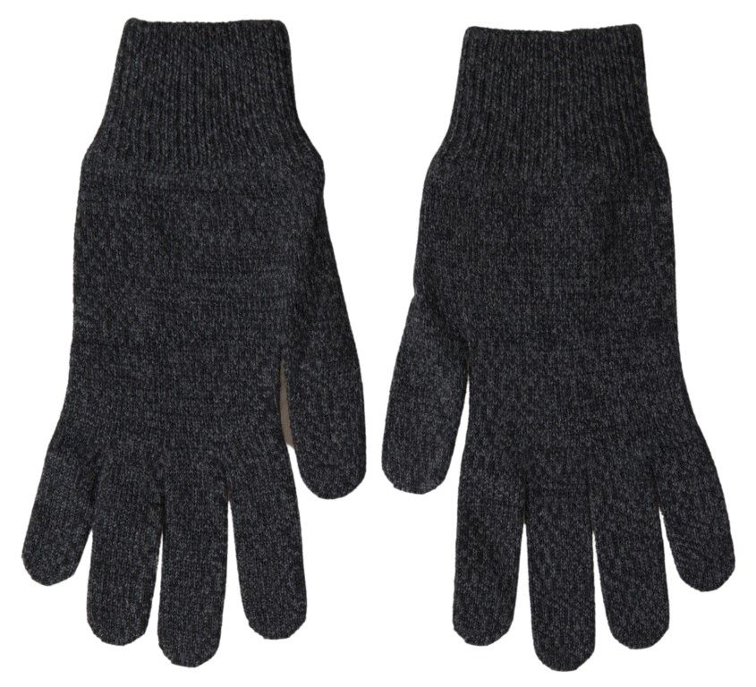 Virgin Wool Knit Hands Mitten Men Men's Gloves - Dolce & Gabbana - Modalova