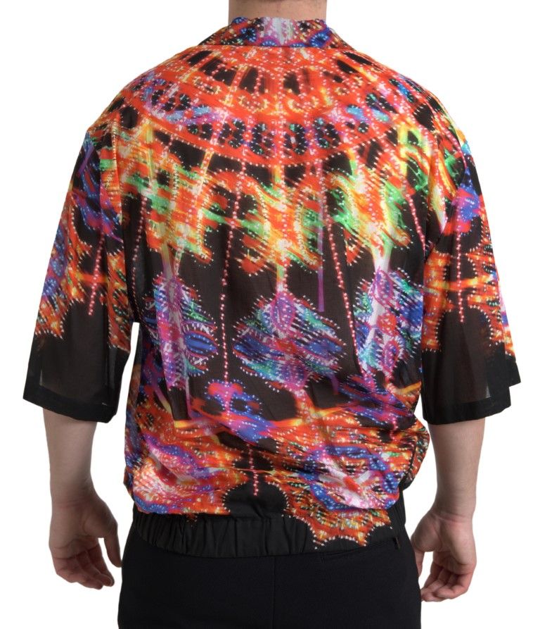 Luminarie Print Men Cotton Men's Shirt - Dolce & Gabbana - Modalova
