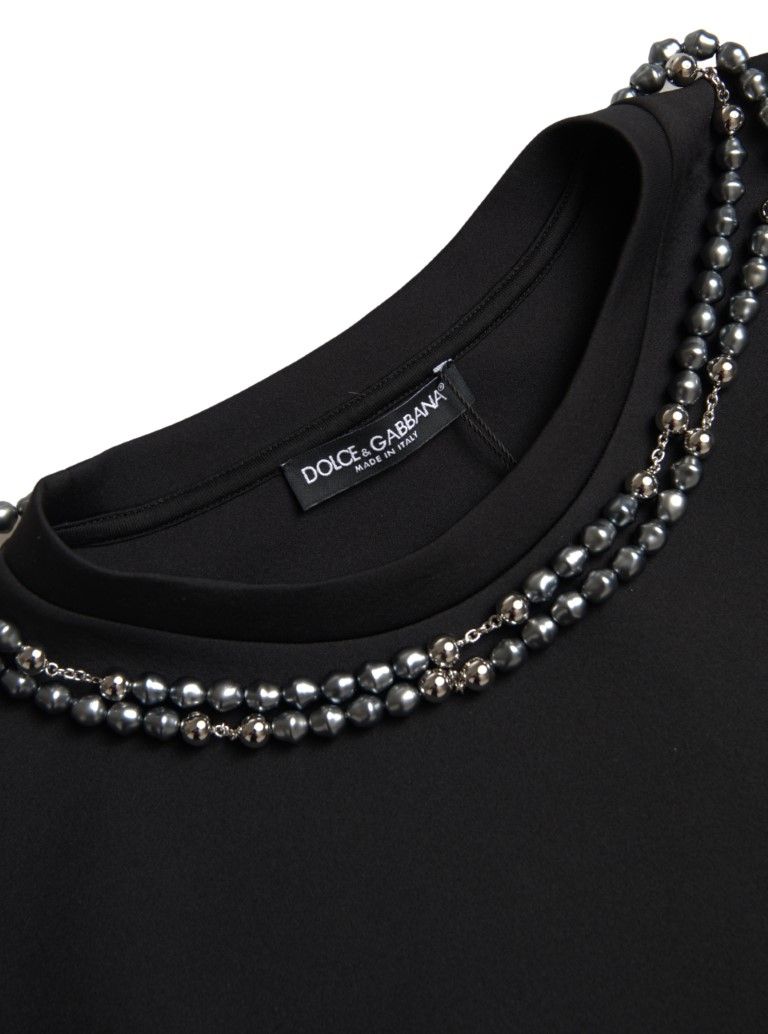 Necklace Embellished Polyester Men's T-shirt - Dolce & Gabbana - Modalova