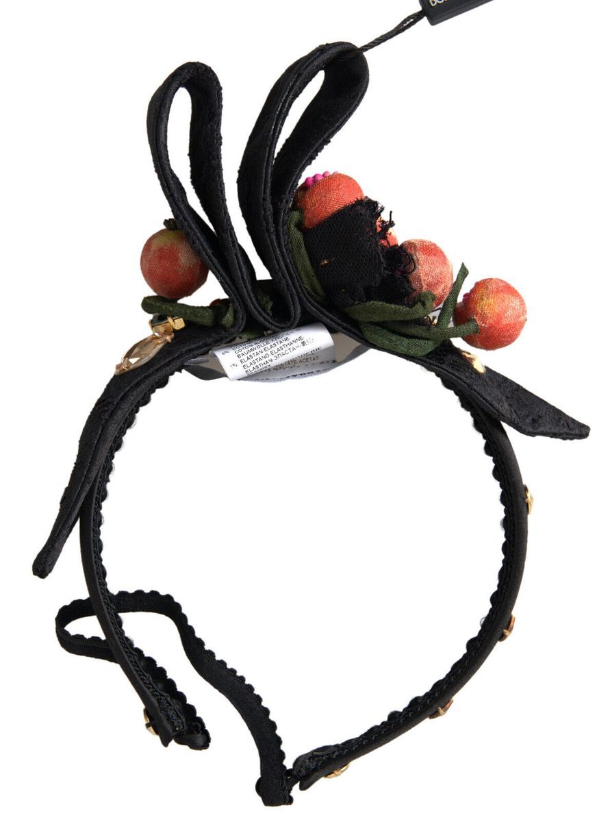 With multicolor Fig Fruit Crystal Tiara Diadem Women's Headband - Dolce & Gabbana - Modalova