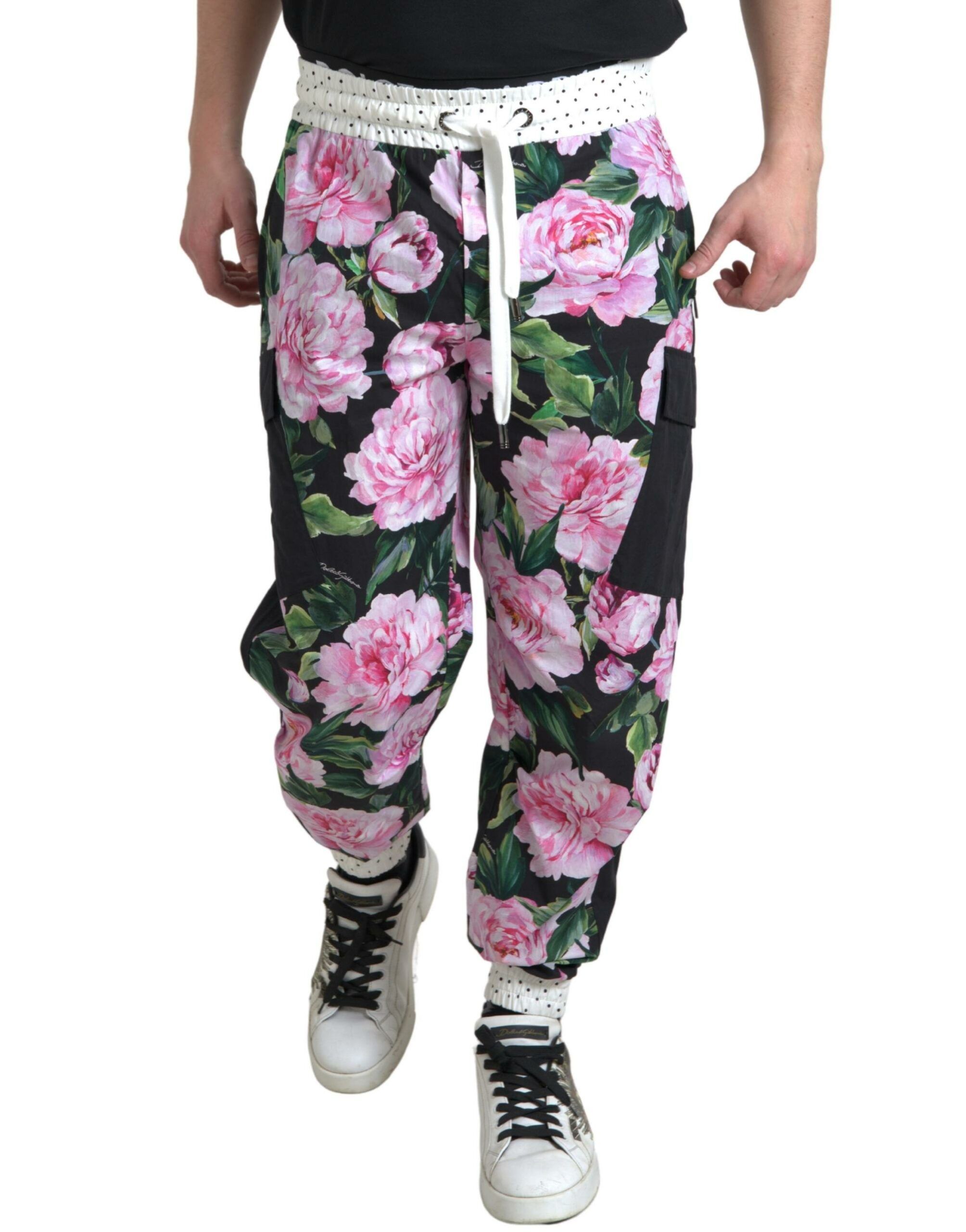 Peony Joggers Cotton Men Men's Pants - Dolce & Gabbana - Modalova