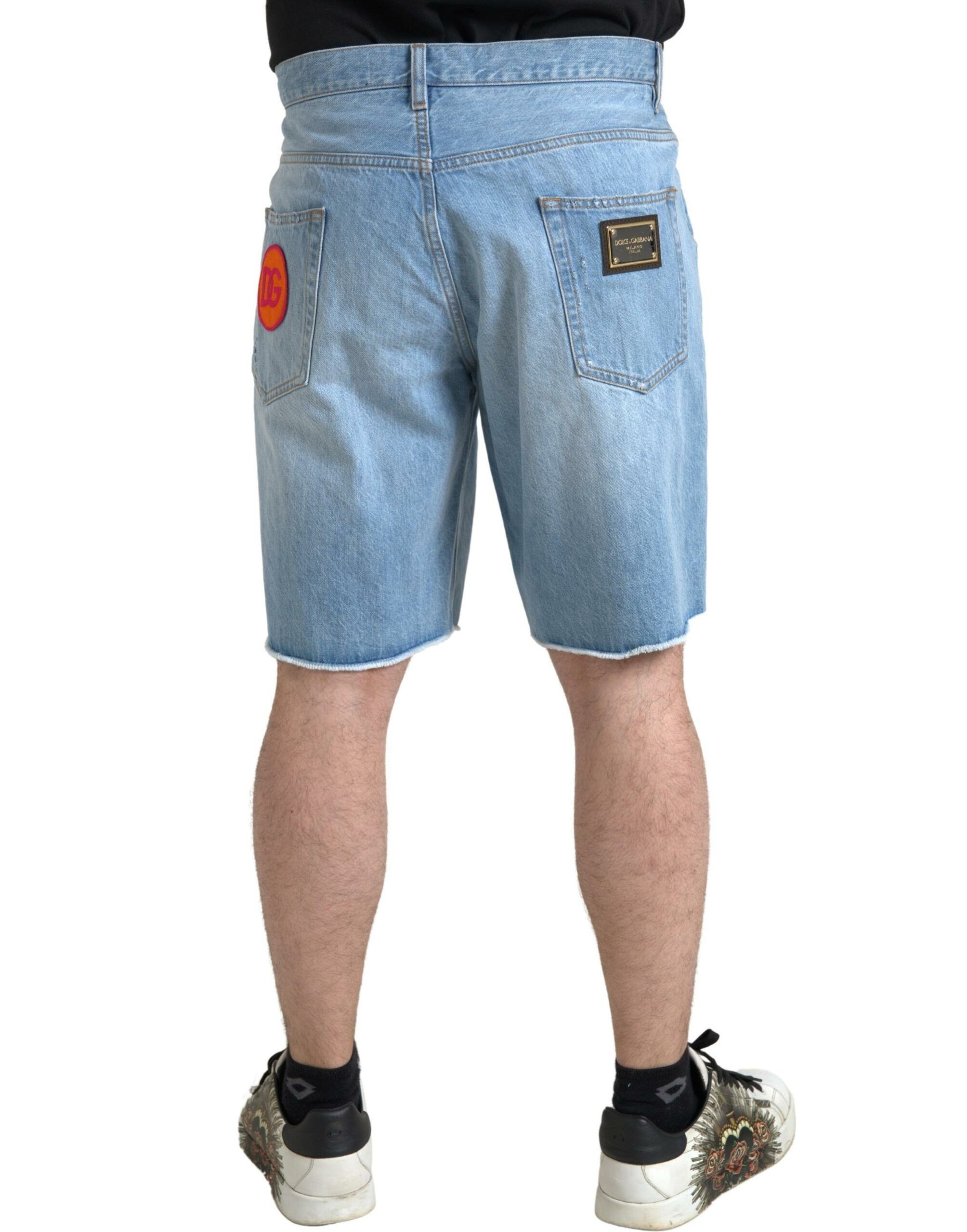 Cotton Men Bermuda Denim Men's Shorts - Dolce & Gabbana - Modalova