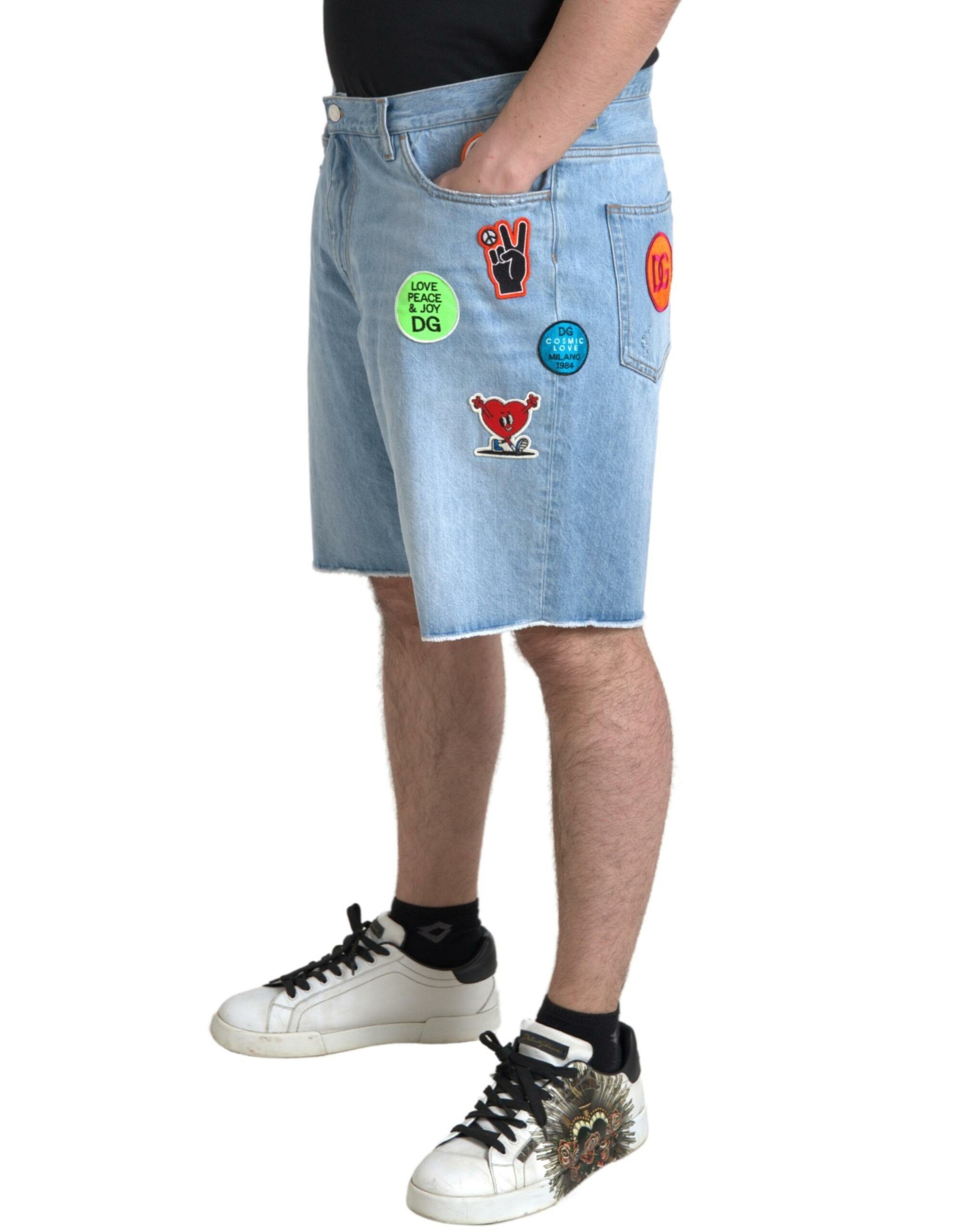 Cotton Men Bermuda Denim Men's Shorts - Dolce & Gabbana - Modalova