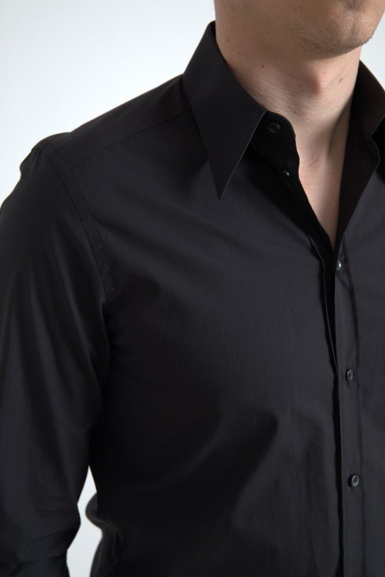 Cotton Men Long Sleeves MARTINI Men's Shirt - Dolce & Gabbana - Modalova