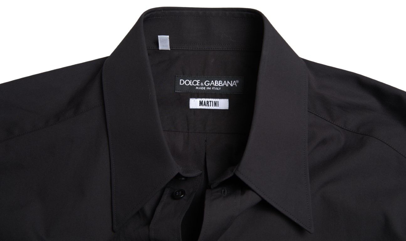 Cotton Men Long Sleeves MARTINI Men's Shirt - Dolce & Gabbana - Modalova