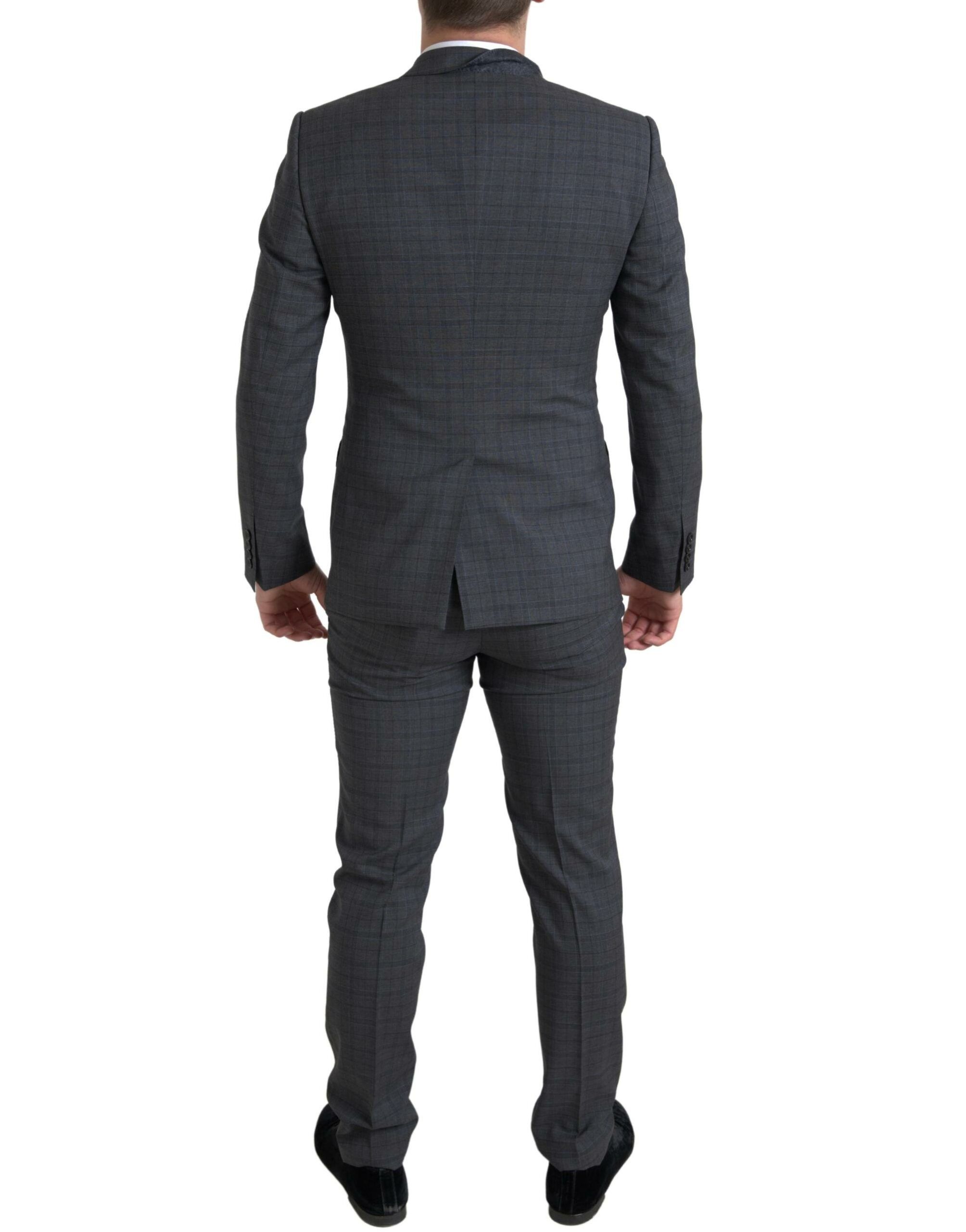 Gray 2 Piece Single Breasted MARTINI Men's Suit - Dolce & Gabbana - Modalova