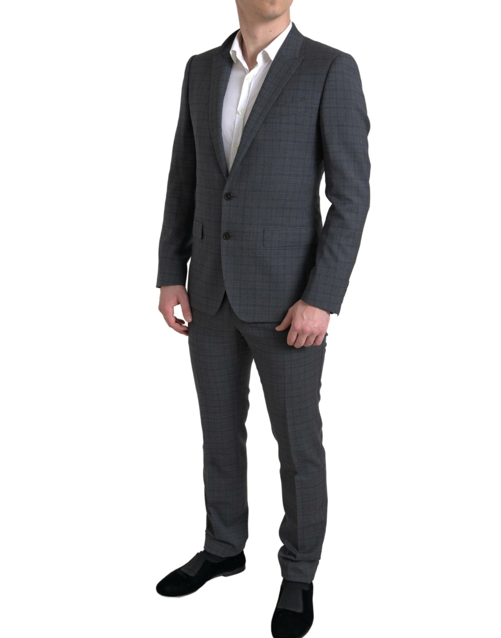 Gray 2 Piece Single Breasted MARTINI Men's Suit - Dolce & Gabbana - Modalova