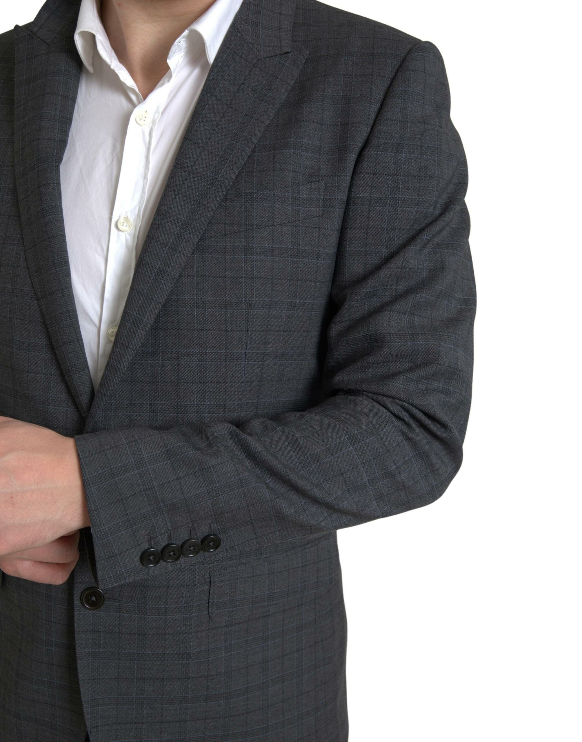 Gray 2 Piece Single Breasted MARTINI Men's Suit - Dolce & Gabbana - Modalova