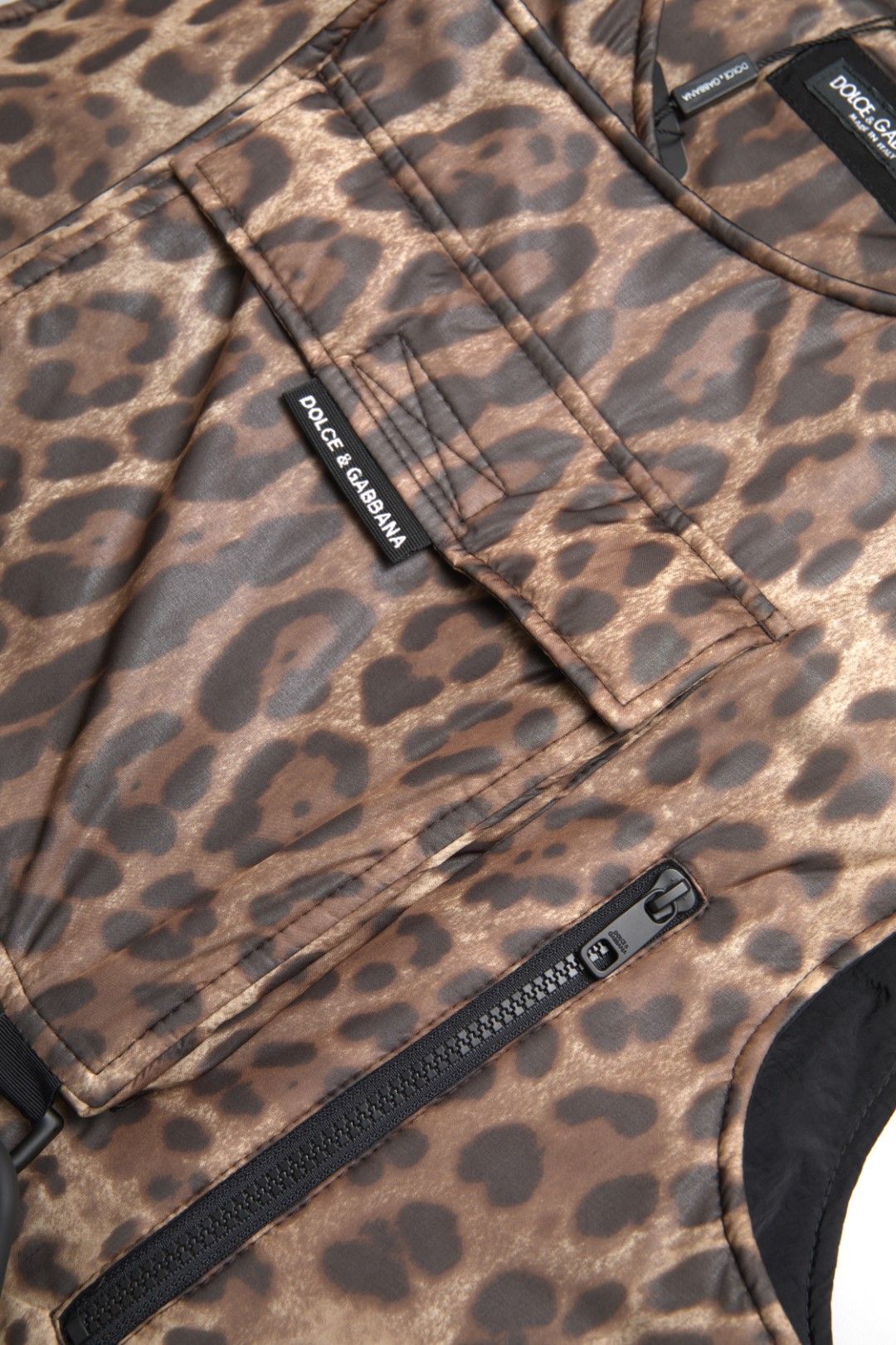 Leopard Silk Sleeveless Men's Sportswear - Dolce & Gabbana - Modalova