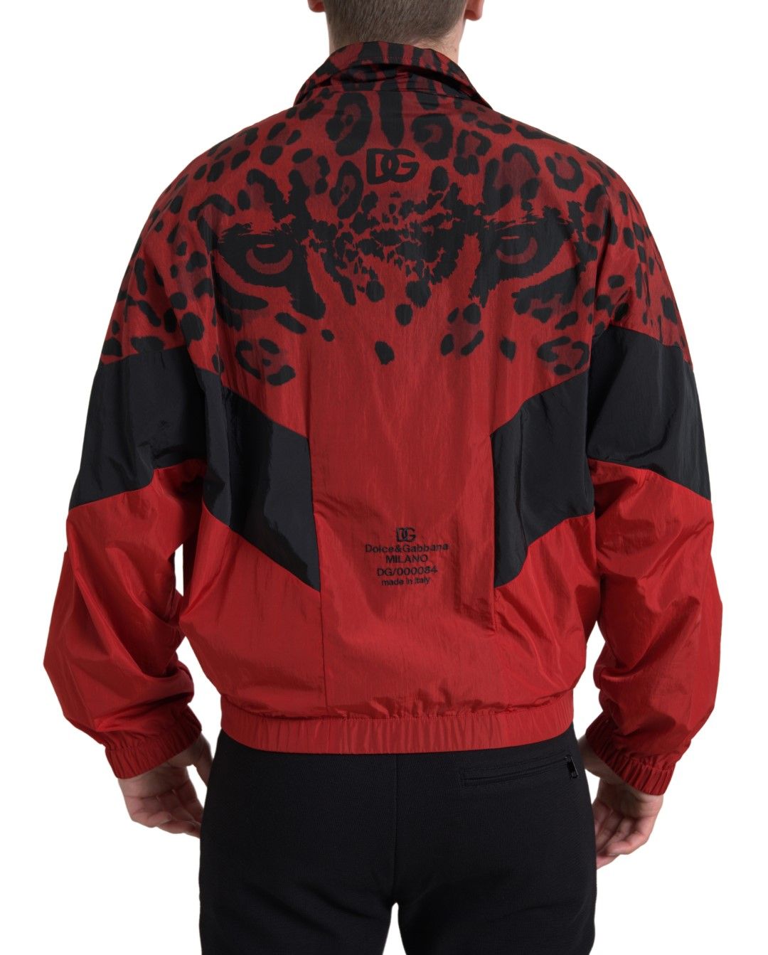 Leopard Nylon Full Zip Men's Sweater - Dolce & Gabbana - Modalova