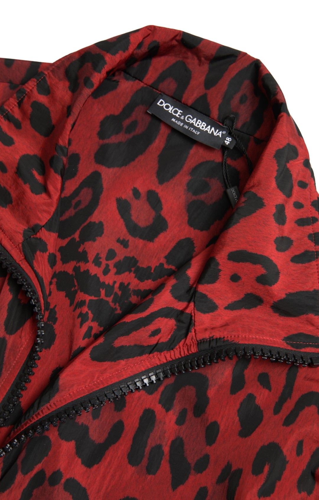 Leopard Nylon Full Zip Men's Sweater - Dolce & Gabbana - Modalova