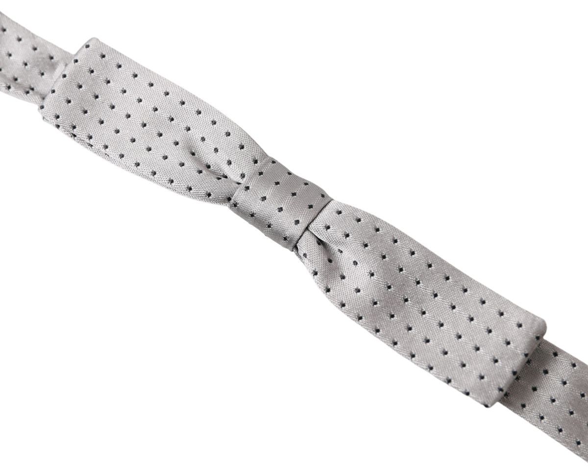 Dotted Silk Adjustable Men Neck Papillon Bow Men's Tie - Dolce & Gabbana - Modalova