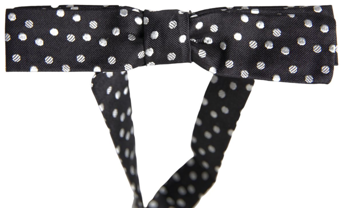 Polka Dot Silk Adjustable Men Neck Papillon Bow Men's Tie - Dolce & Gabbana - Modalova