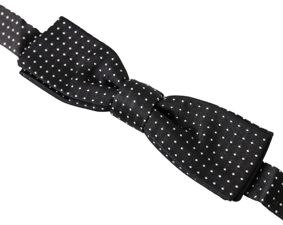 Polka Dot Silk Adjustable Men Neck Papillon Bow Men's Tie - Dolce & Gabbana - Modalova