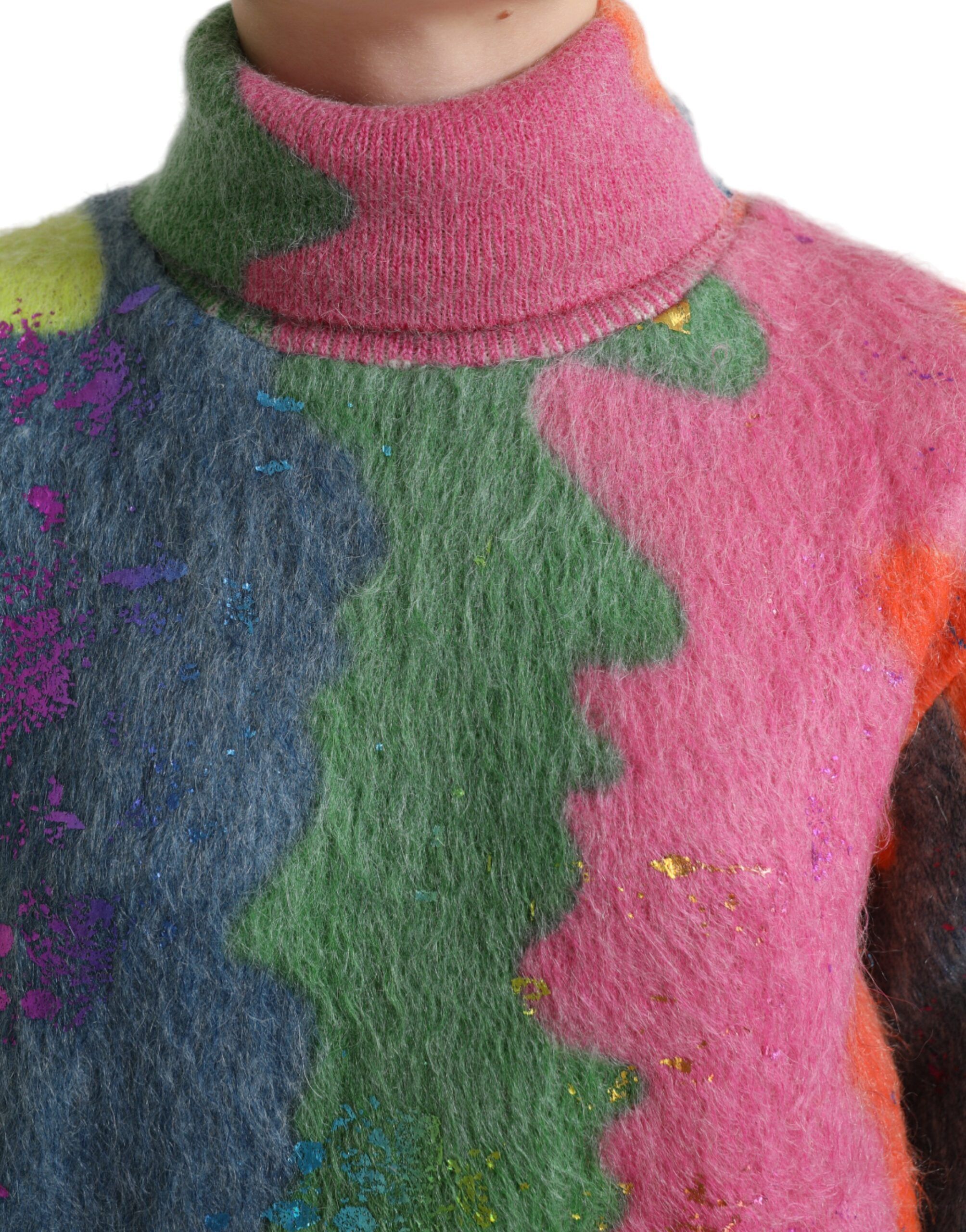 Mohair Turtleneck Pullover Women's Sweater - Dolce & Gabbana - Modalova
