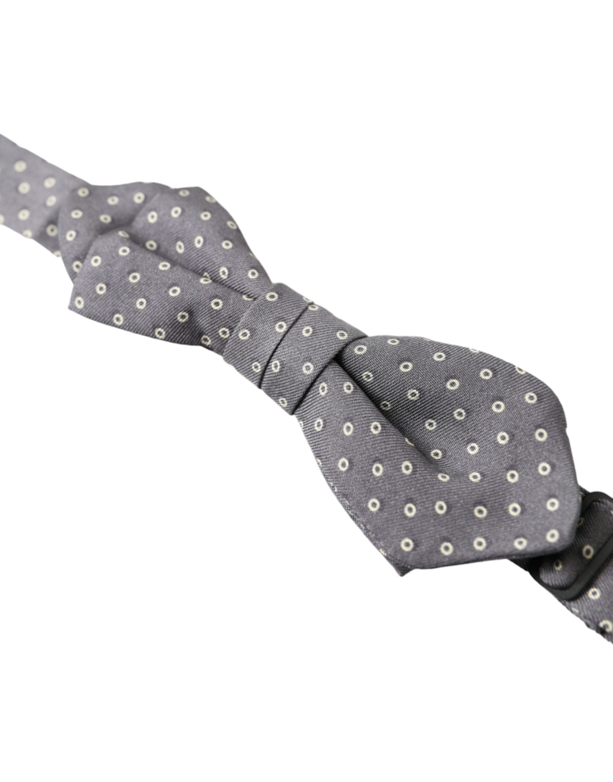 Polka Dots Silk Adjustable Neck Papillon Bow Men's Tie - Dolce & Gabbana - Modalova