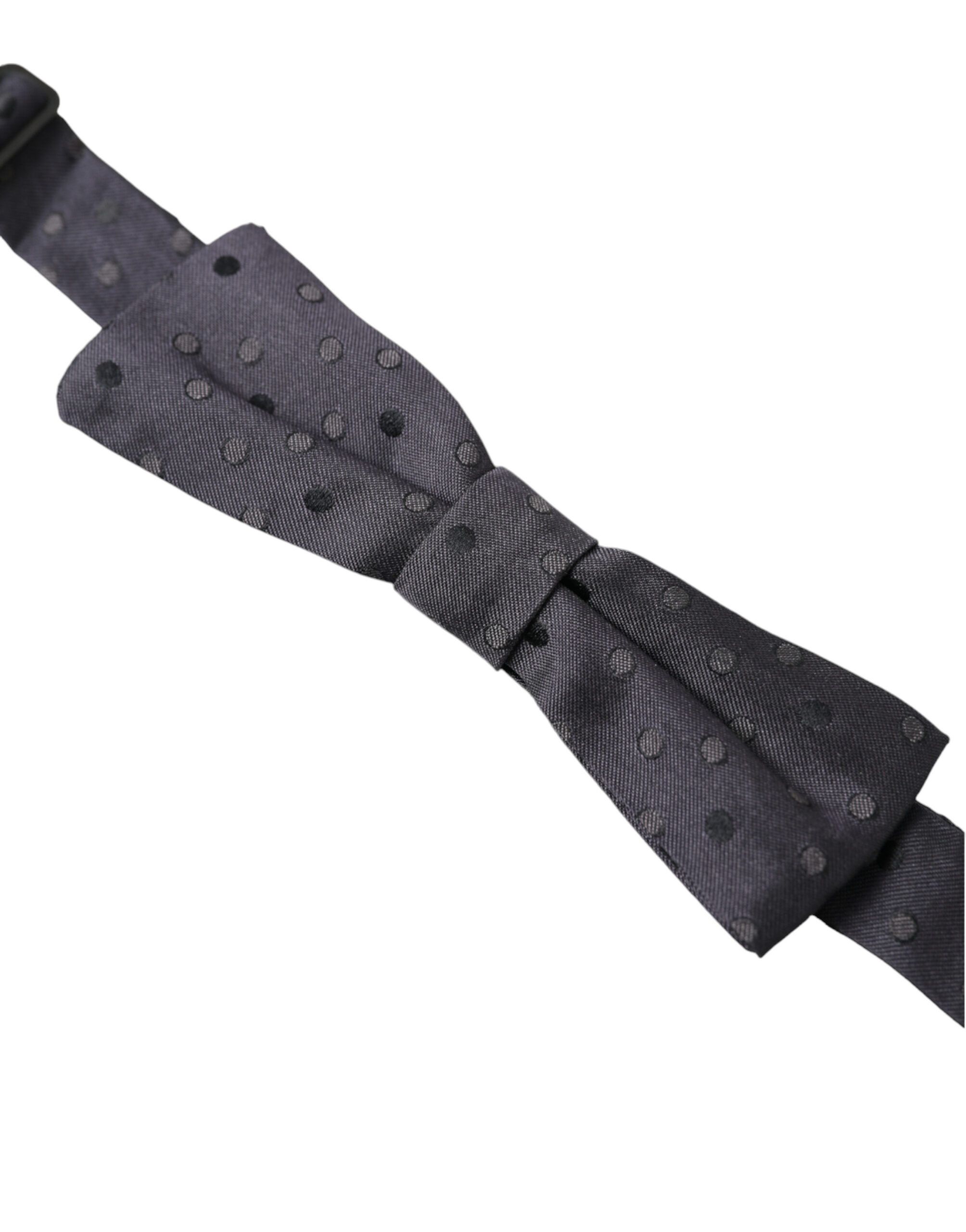 Polka Dot Silk Adjustable Neck Men Papillon Bow Men's Tie - Dolce & Gabbana - Modalova