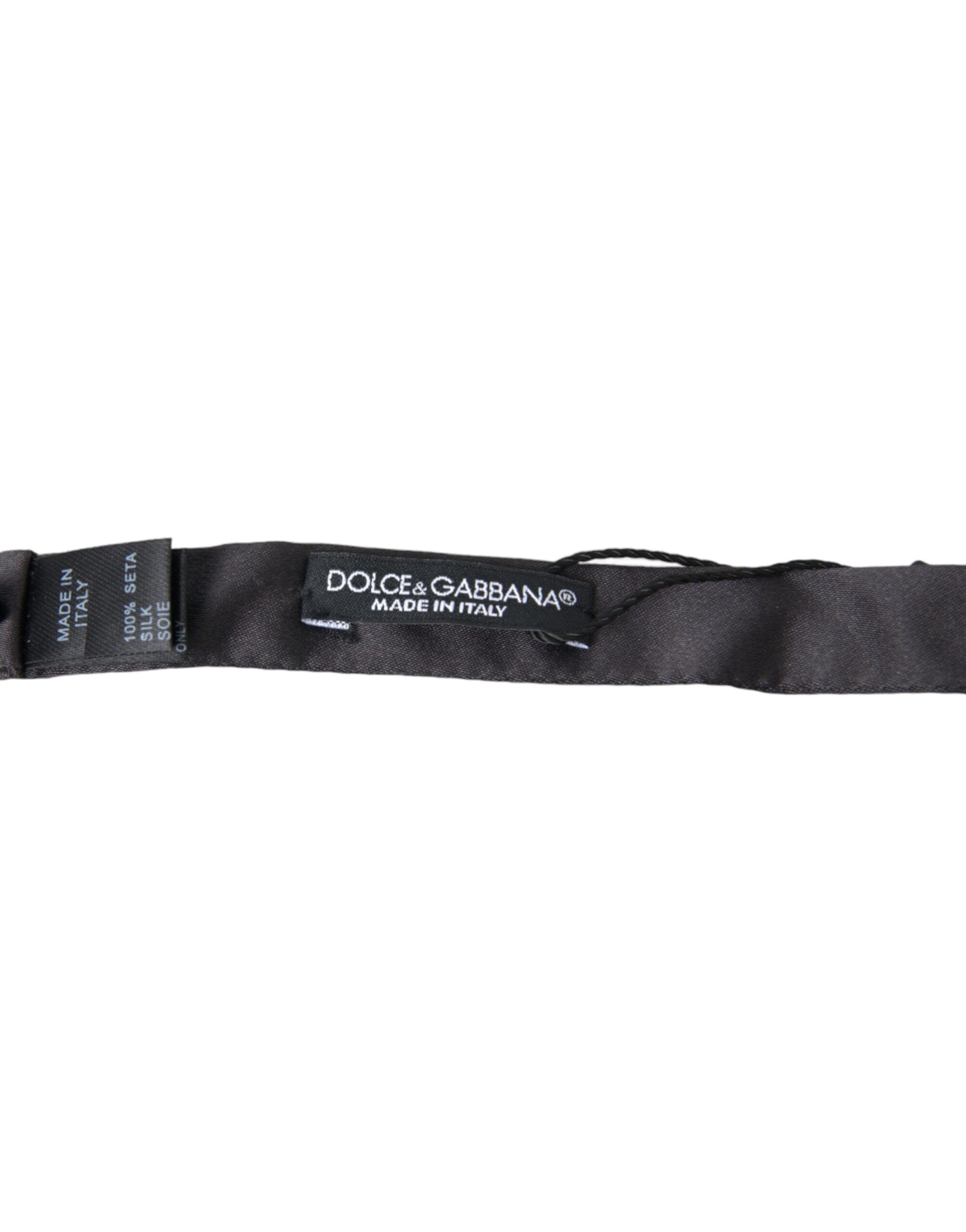Silk Adjustable Neck Men Papillon Bow Men's Tie - Dolce & Gabbana - Modalova