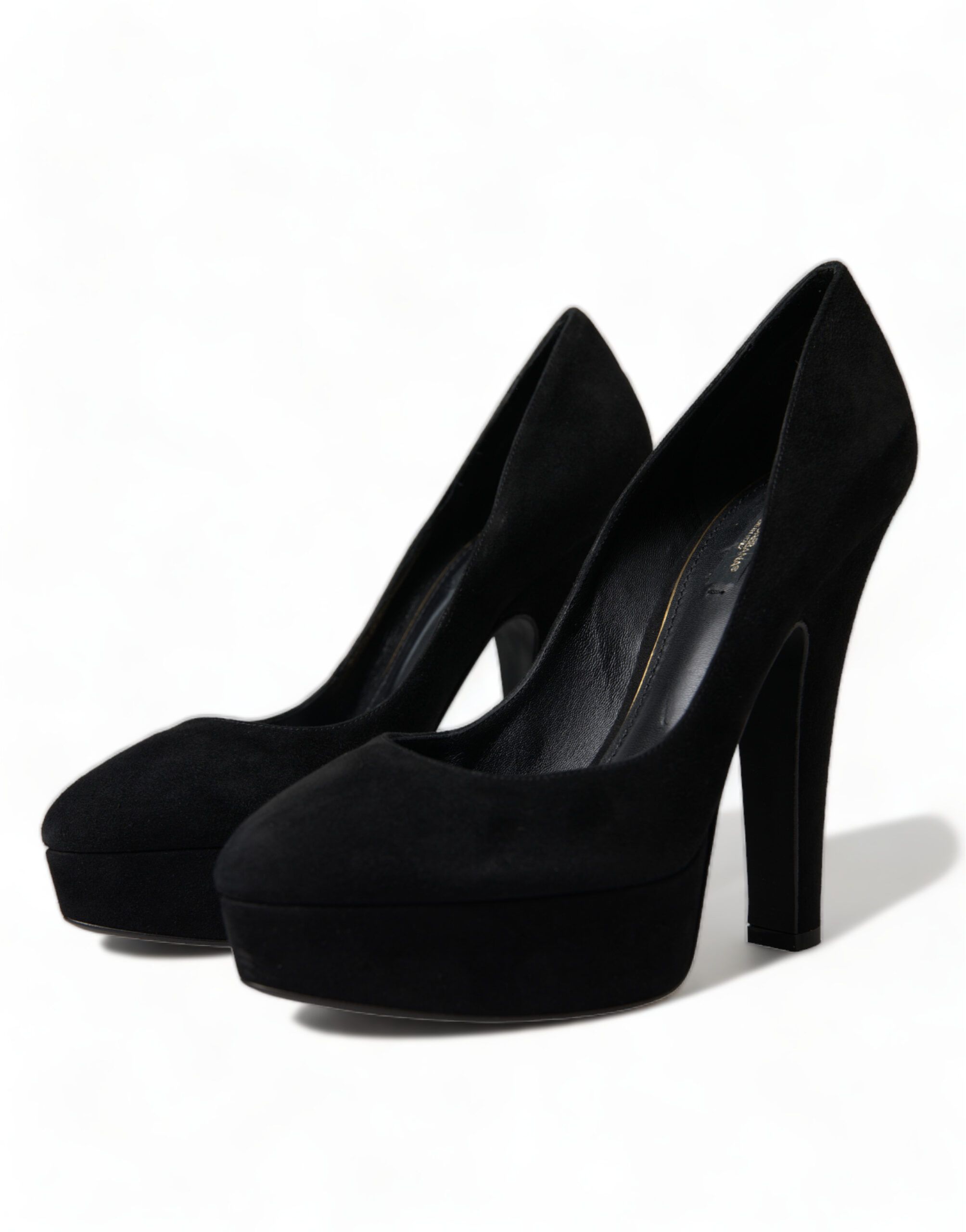 Suede Leather Platform Heel Pumps Women's Shoes - Dolce & Gabbana - Modalova