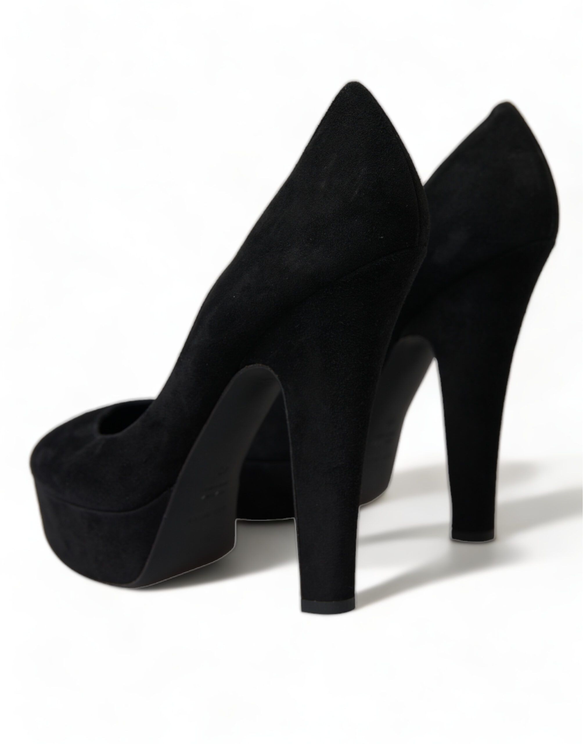 Suede Leather Platform Heel Pumps Women's Shoes - Dolce & Gabbana - Modalova
