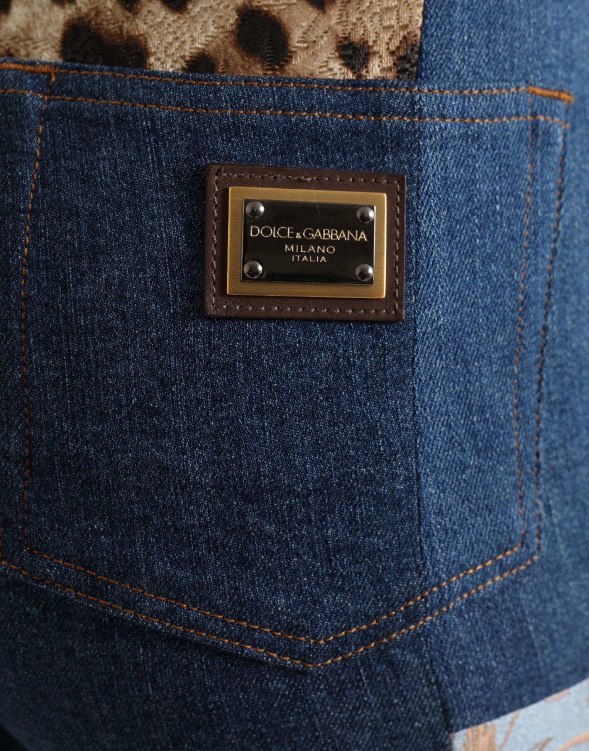 Patchwork GRACE Skinny Denim Women's Jeans - Dolce & Gabbana - Modalova