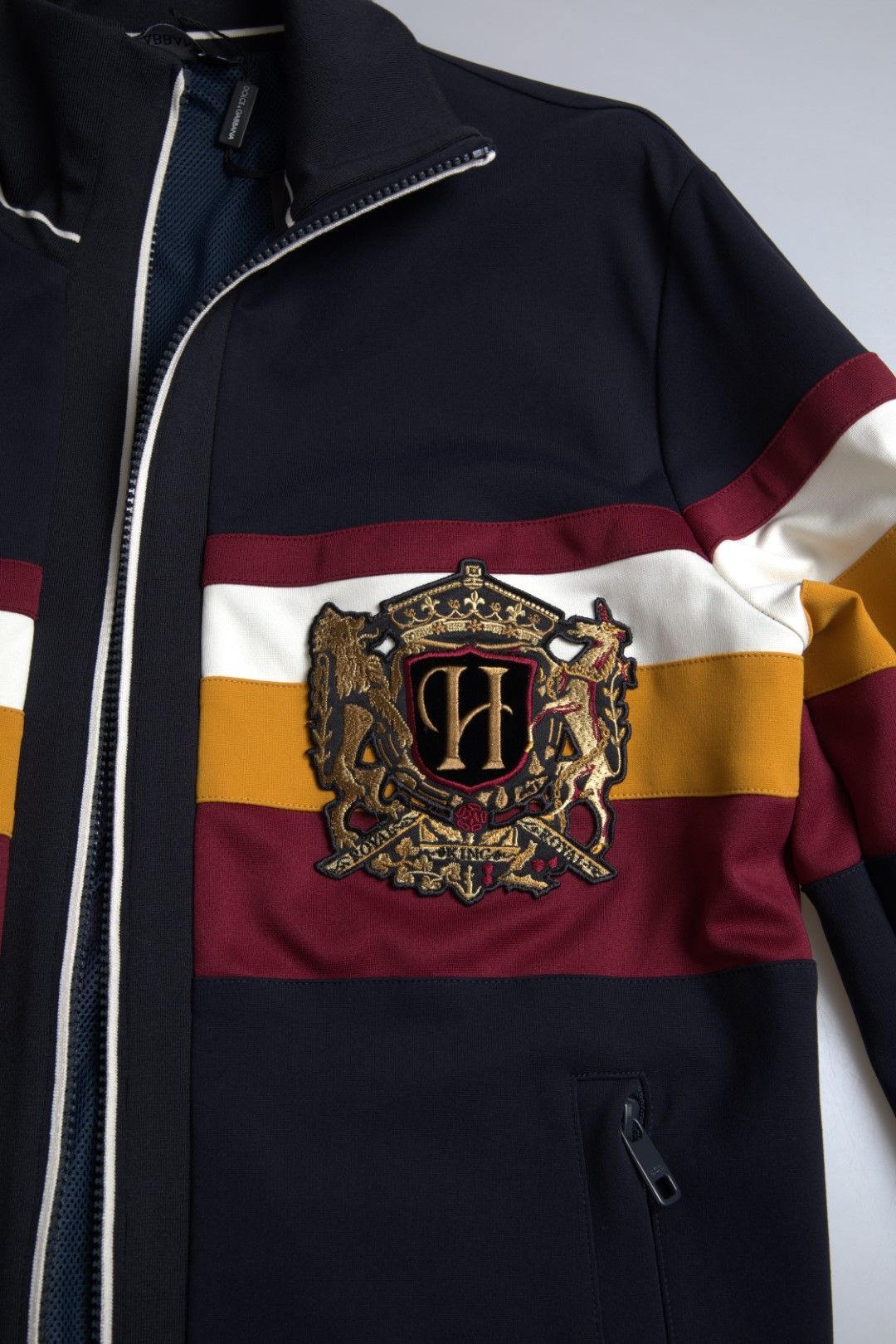 Cardigan Heraldic Full Zip Men's Sweater - Dolce & Gabbana - Modalova