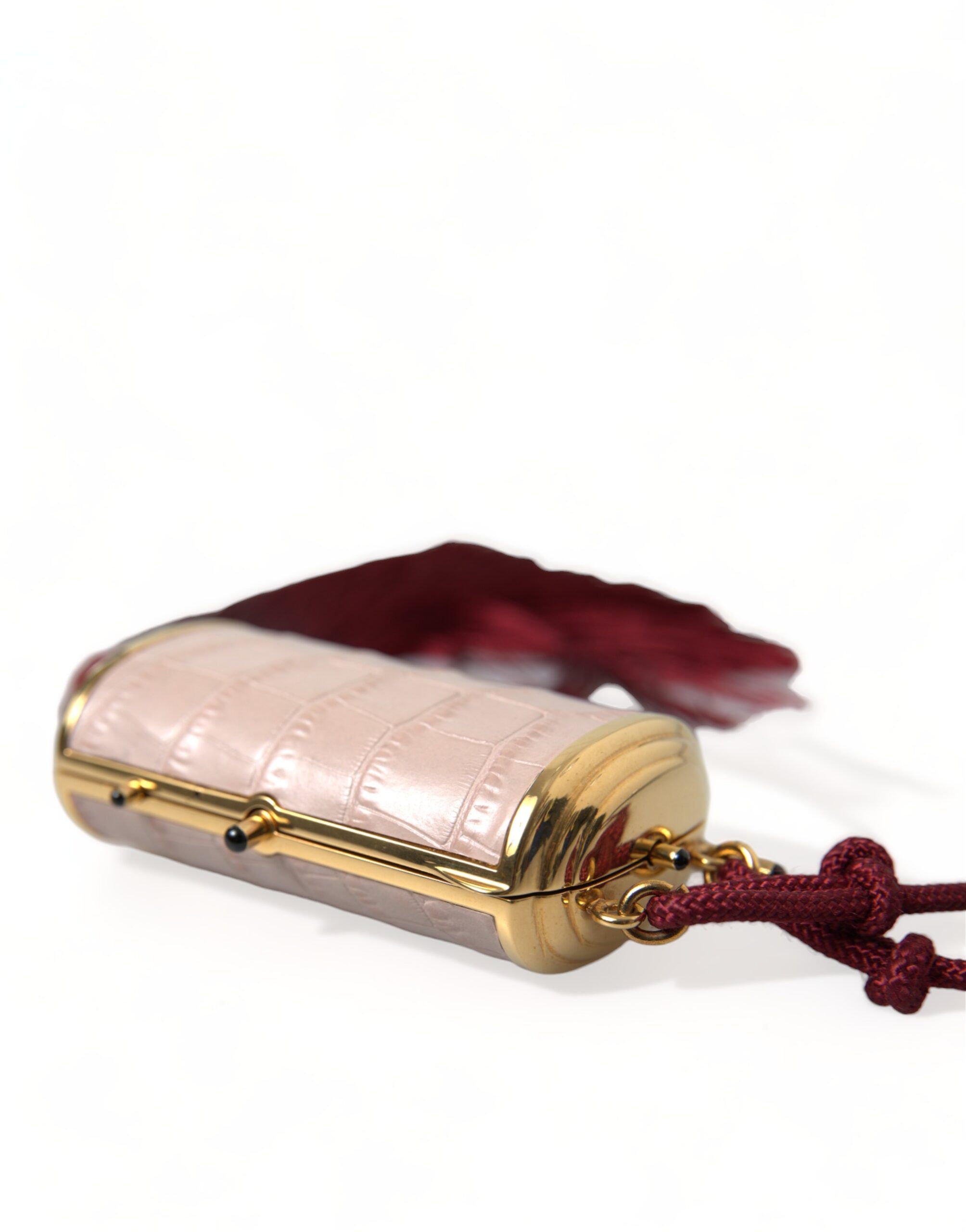 Exotic Leather Mini Mirror Tassel Makeup Women's Bag - Dolce & Gabbana - Modalova