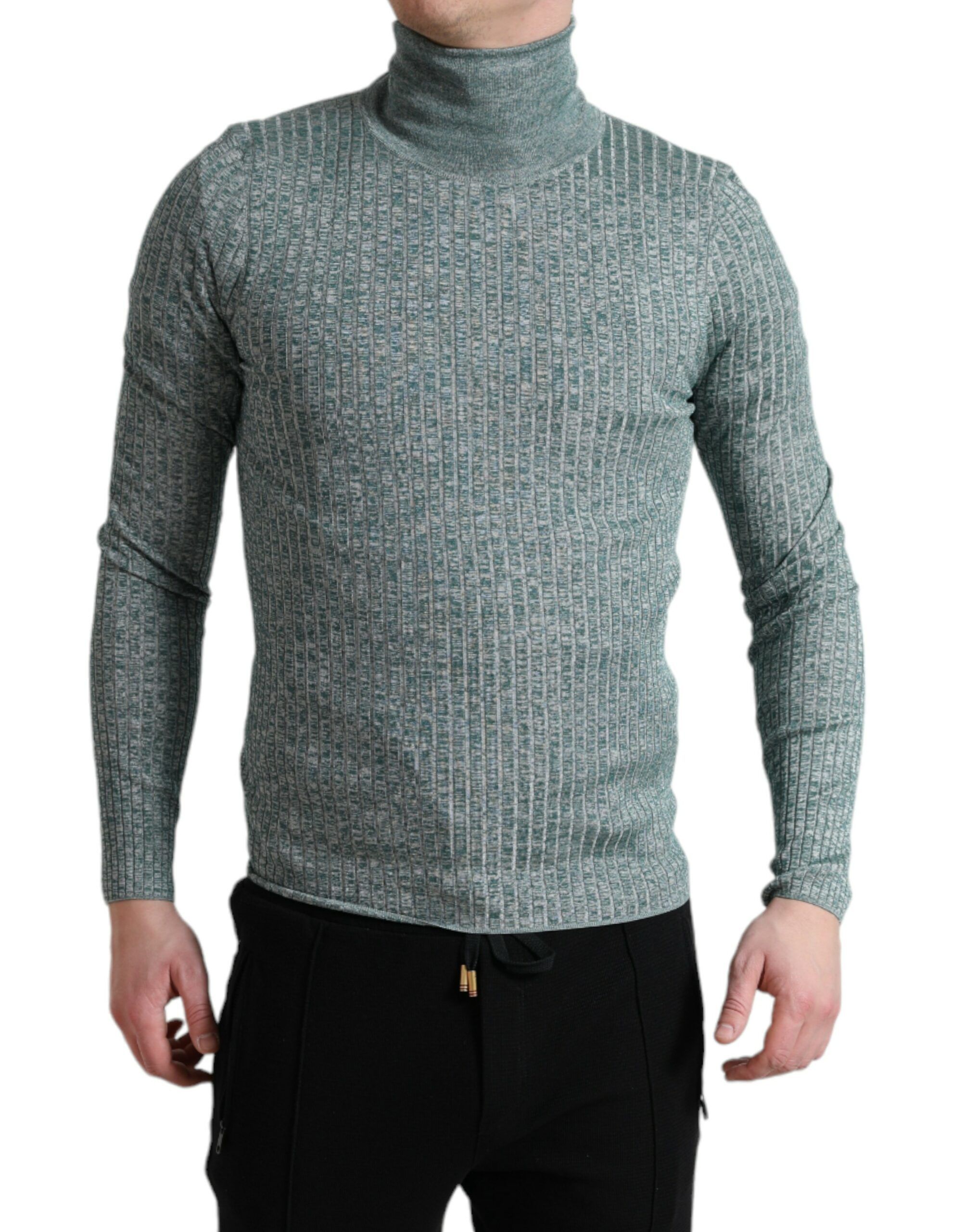 Polyester Turtleneck Pullover Men's Sweater - Dolce & Gabbana - Modalova
