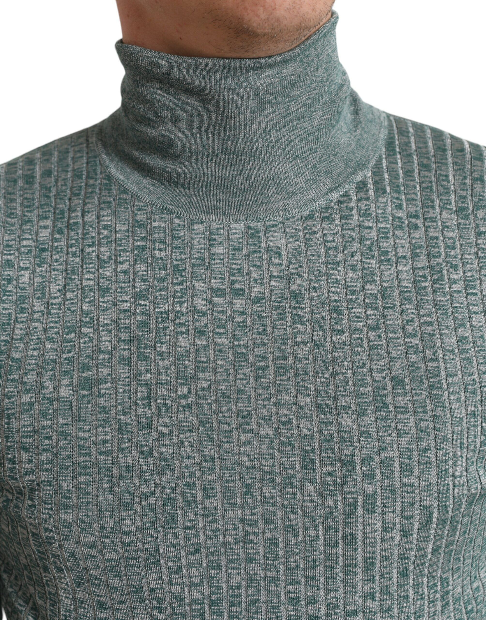 Polyester Turtleneck Pullover Men's Sweater - Dolce & Gabbana - Modalova