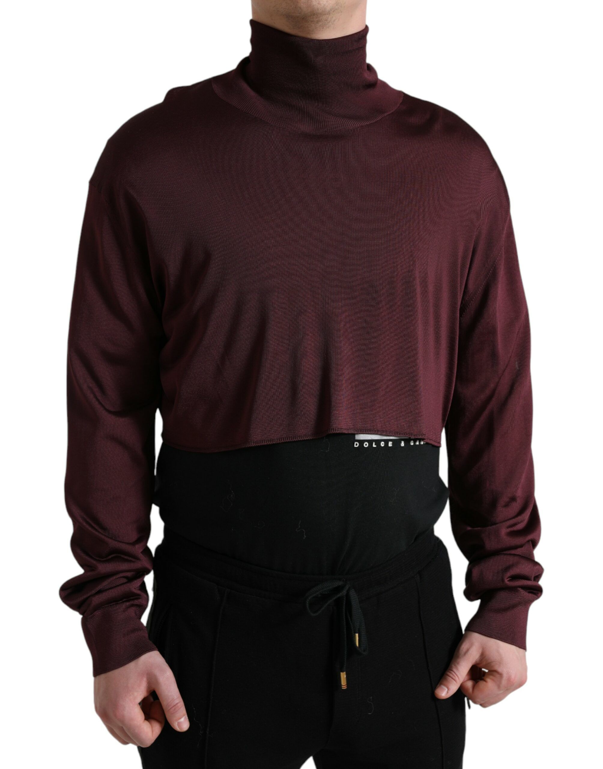 Viscose Turtleneck Pullover Men's Sweater - Dolce & Gabbana - Modalova