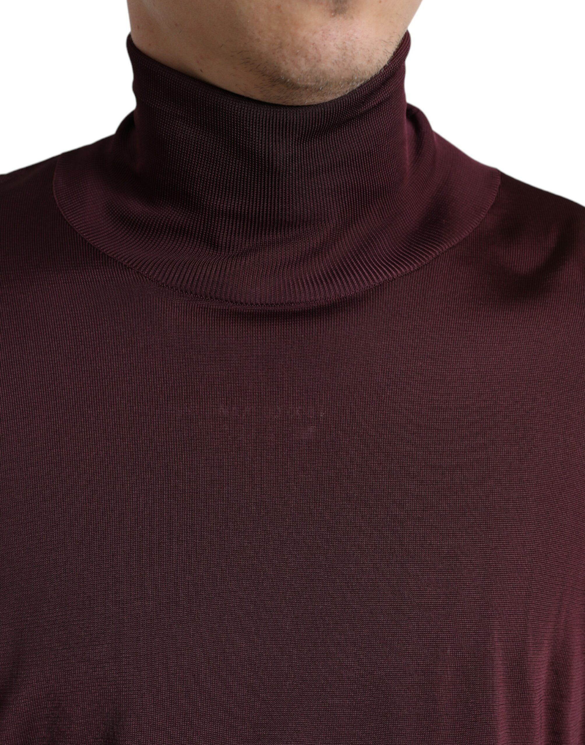 Viscose Turtleneck Pullover Men's Sweater - Dolce & Gabbana - Modalova