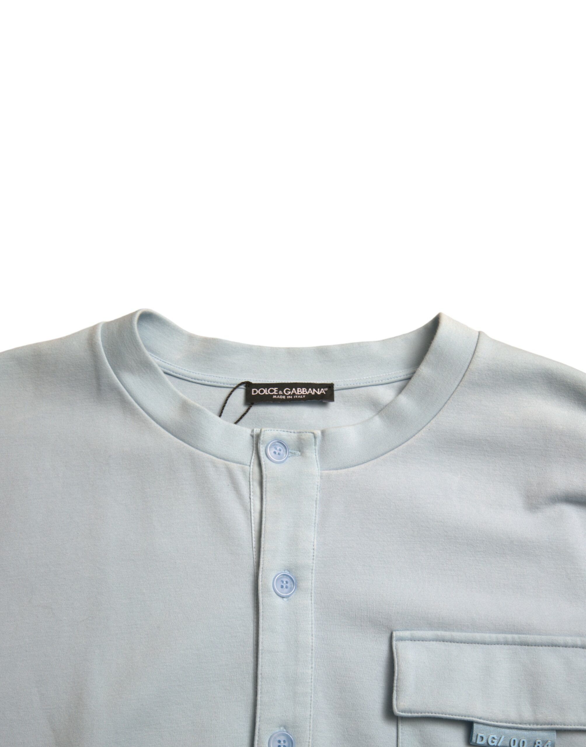 Cotton Buttoned Pullover Men's Sweater - Dolce & Gabbana - Modalova
